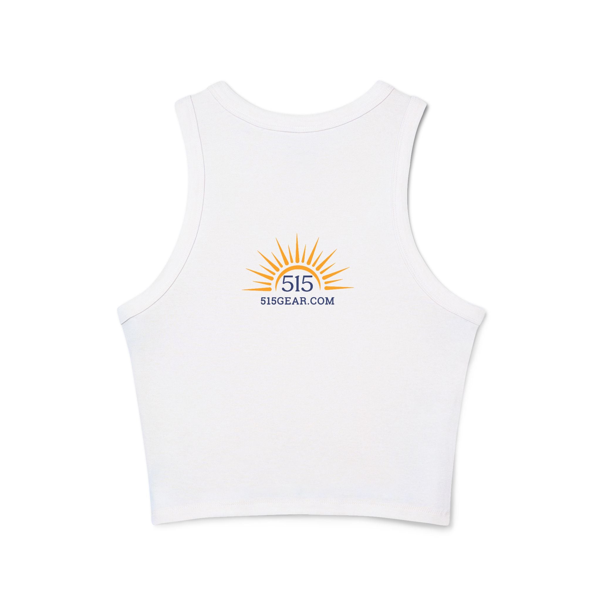 Summer Vibes Racer Tank Top - Sunny 515Gear Graphic for Women