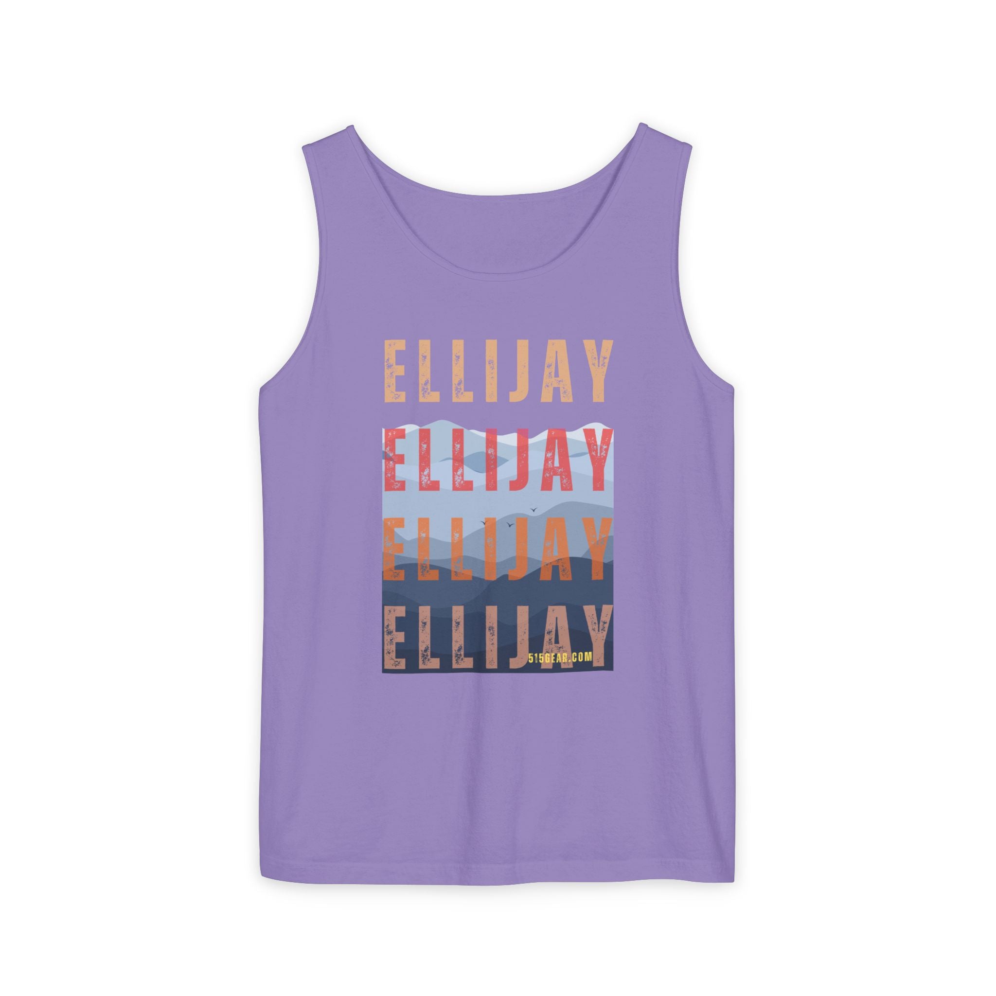 unisex tank-top, mountains graphic, by 515 Gear | Ellijay, GA | cotton tank perfect for casual hikes and workouts