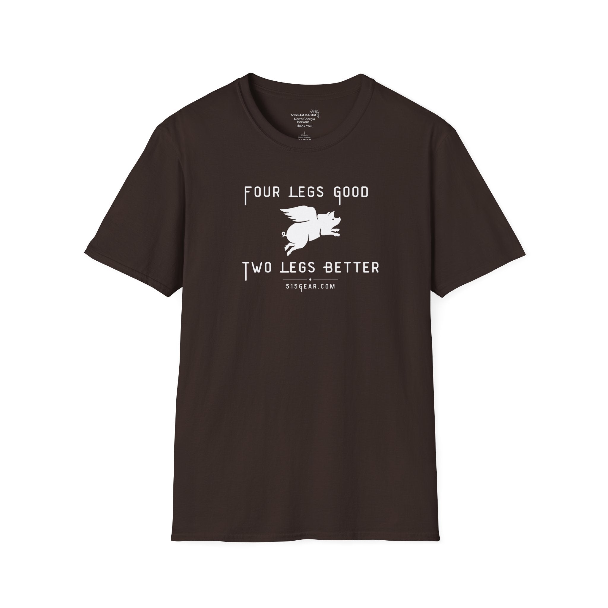 unisex adult t-shirt, satirical reference for “Orwellian” lovers | 515Gear.com | anyone love Animal Farm?
