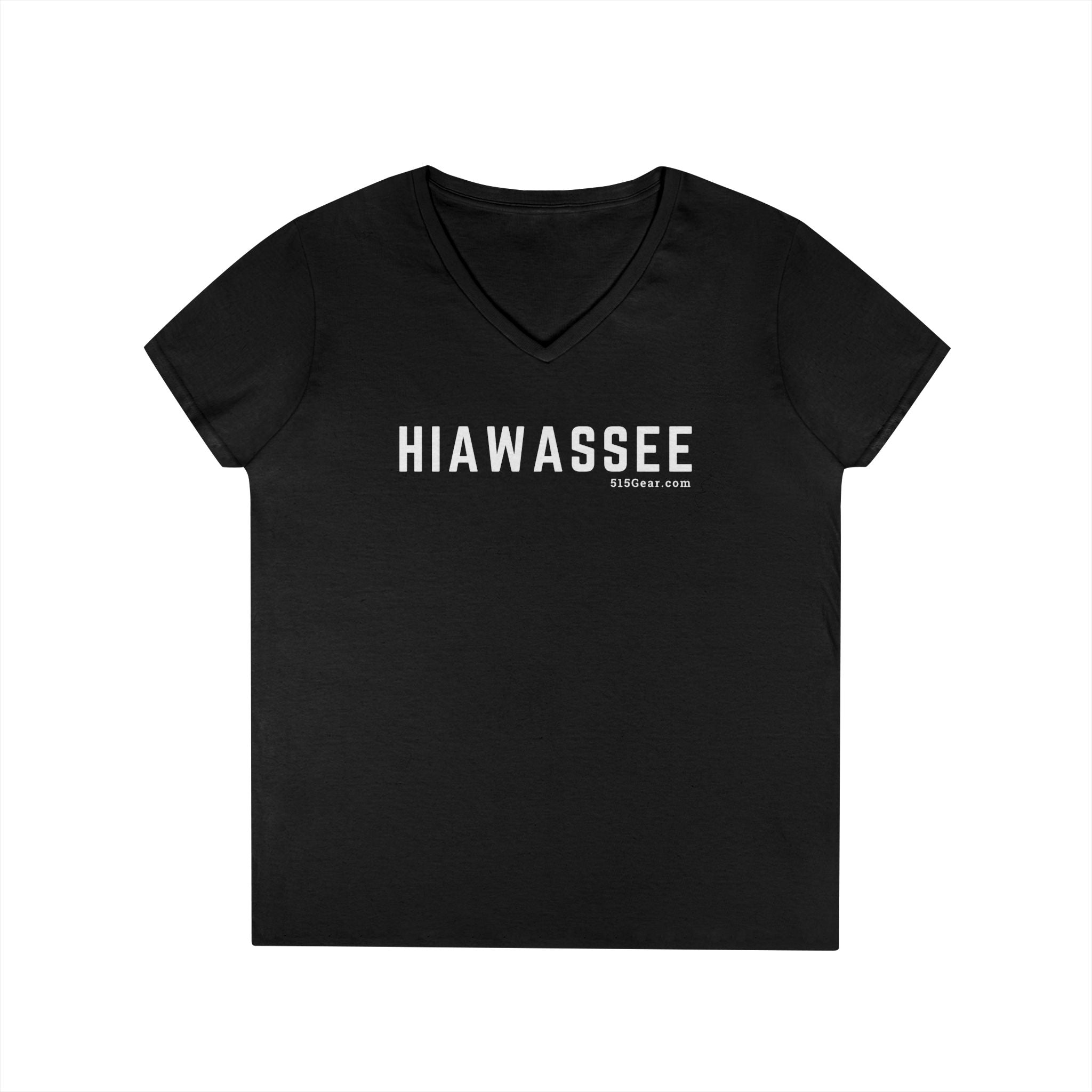 Women’s V-Neck T-shirt, by 515Gear.com | Hiawassee, GA | Classic cotton, semi-fitted t-shirt