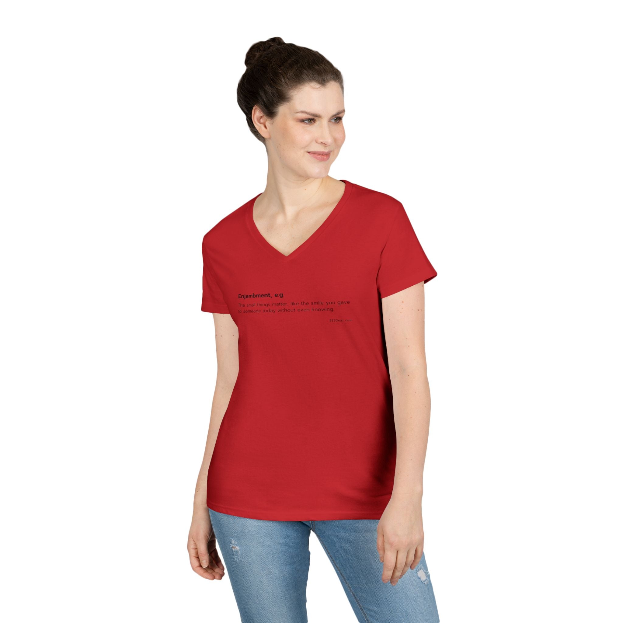 Word Play: Enjambment - Women’s V-Neck Tee