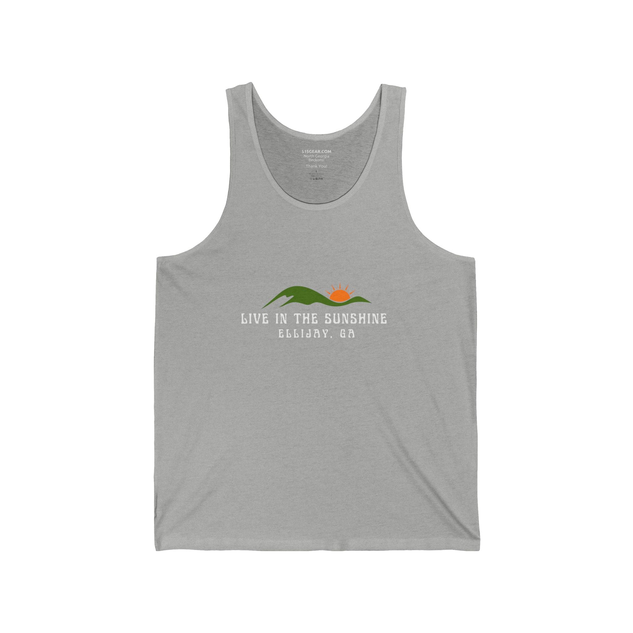 Unisex Adult Tank Top by 515Gear.com | Ellijay, GA | Live in the Sunshine!