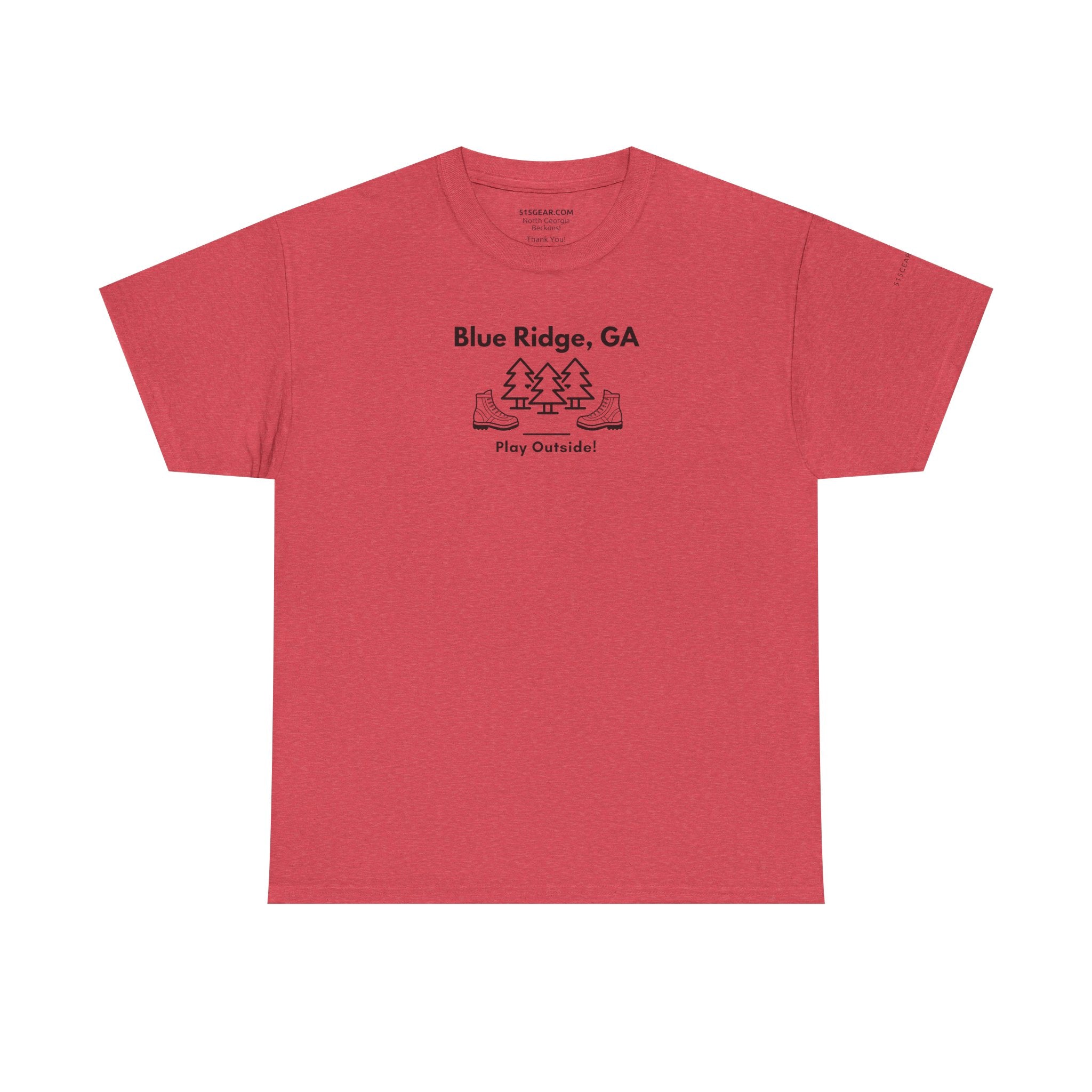 Unisex Adult T-shirt, Play Outside, by 515Gear.com | Blue Ridge, GA | Hiking themed t-shirt