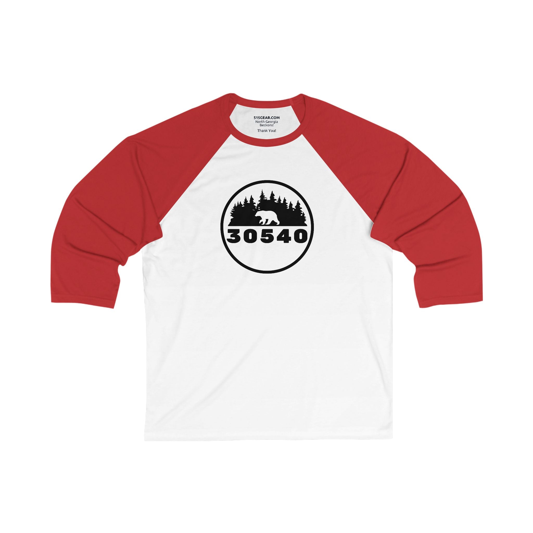 3/4 sleeve T-shirts, 30540 logo by 515Gear.com | Ellijay, GA | There's no crying in baseball!