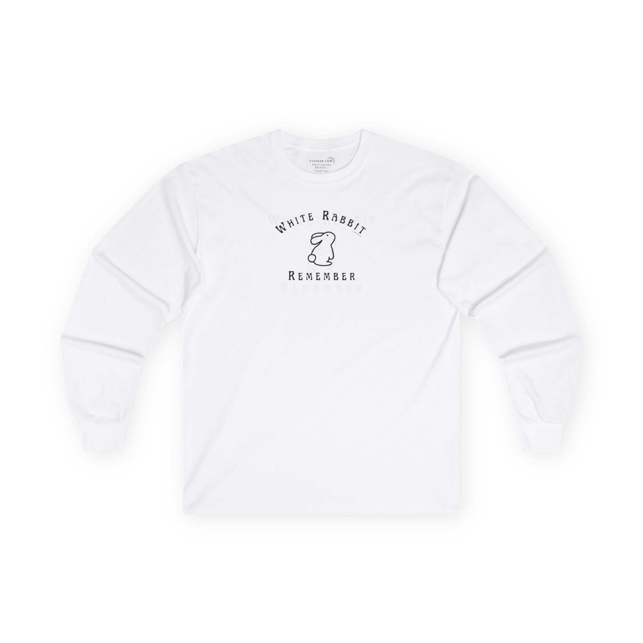 Dreamy White Rabbit - Remember - Long Sleeve Tee