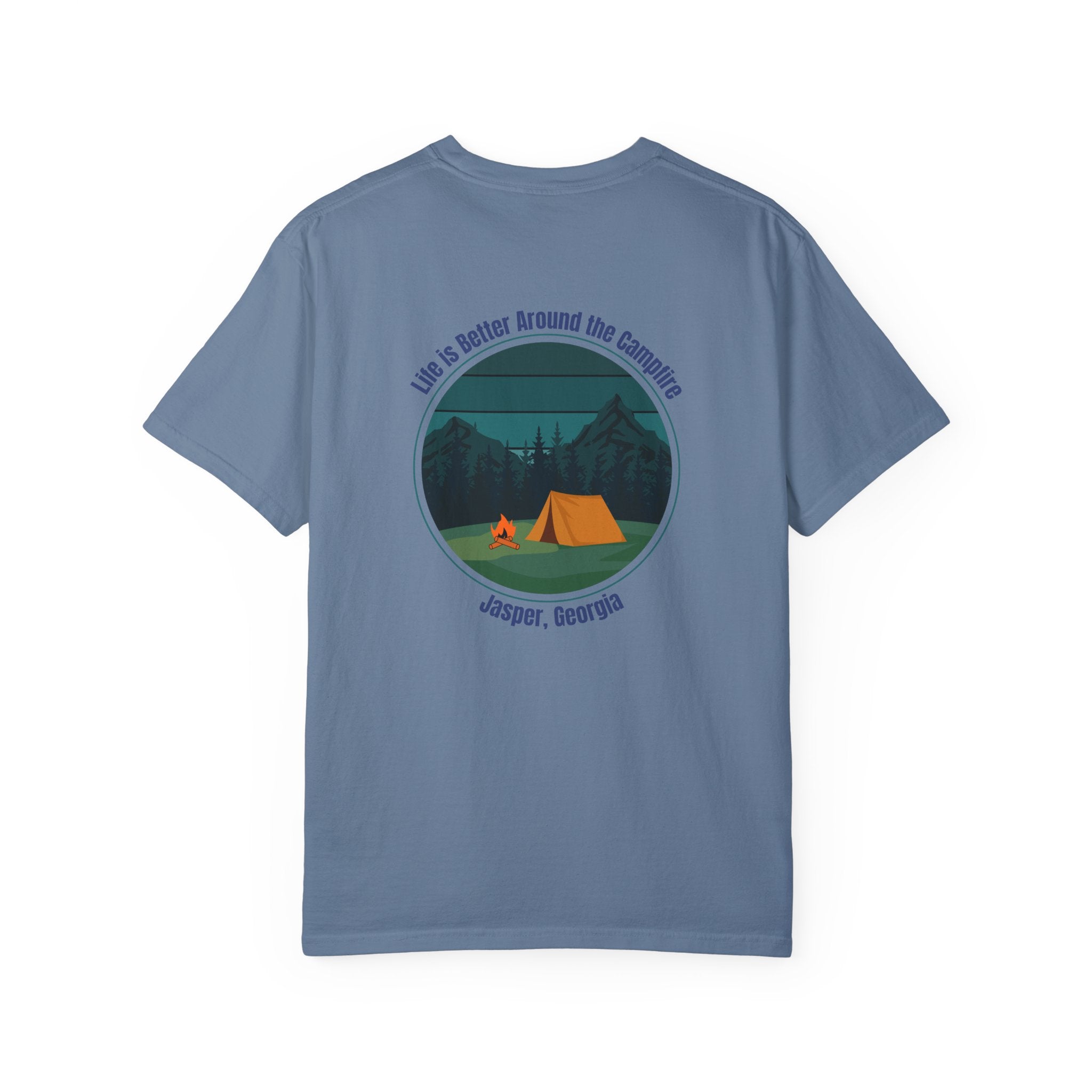 Unisex Adult T-shirt, Life is better around the campfire, by 515Gear.com | Jasper, GA | North GA Beckons!
