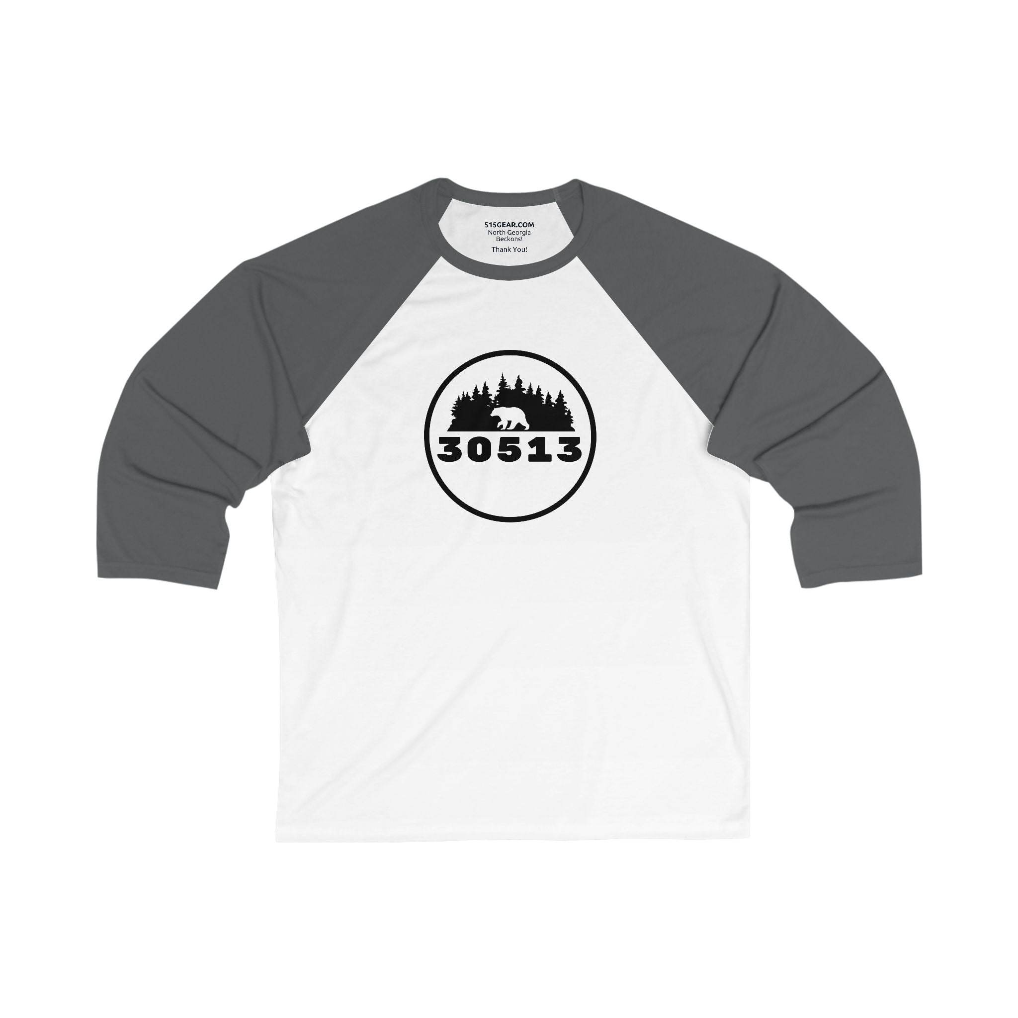 3/4 sleeve T-shirts, 30513 logo by 515Gear.com | Blue Ridge, GA | There's no crying in baseball!