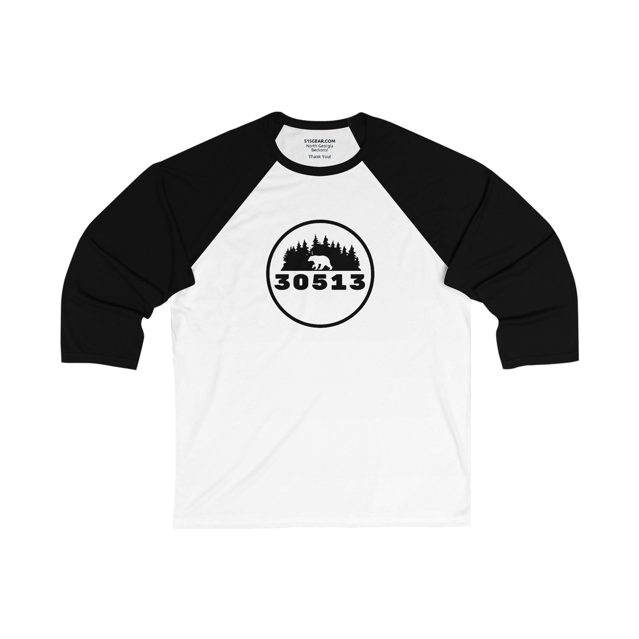 3/4 sleeve T-shirts, 30513 logo by 515Gear.com | Blue Ridge, GA | There's no crying in baseball!