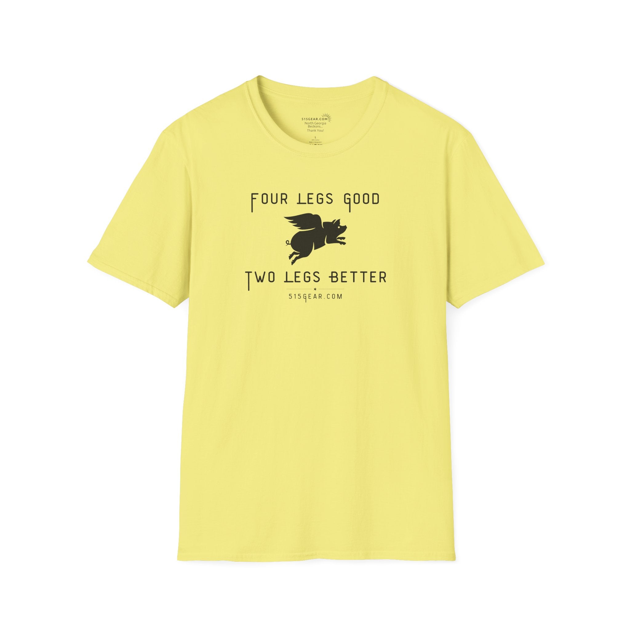unisex adult t-shirt, satirical reference for “Orwellian” lovers | 515Gear.com | anyone love Animal Farm?