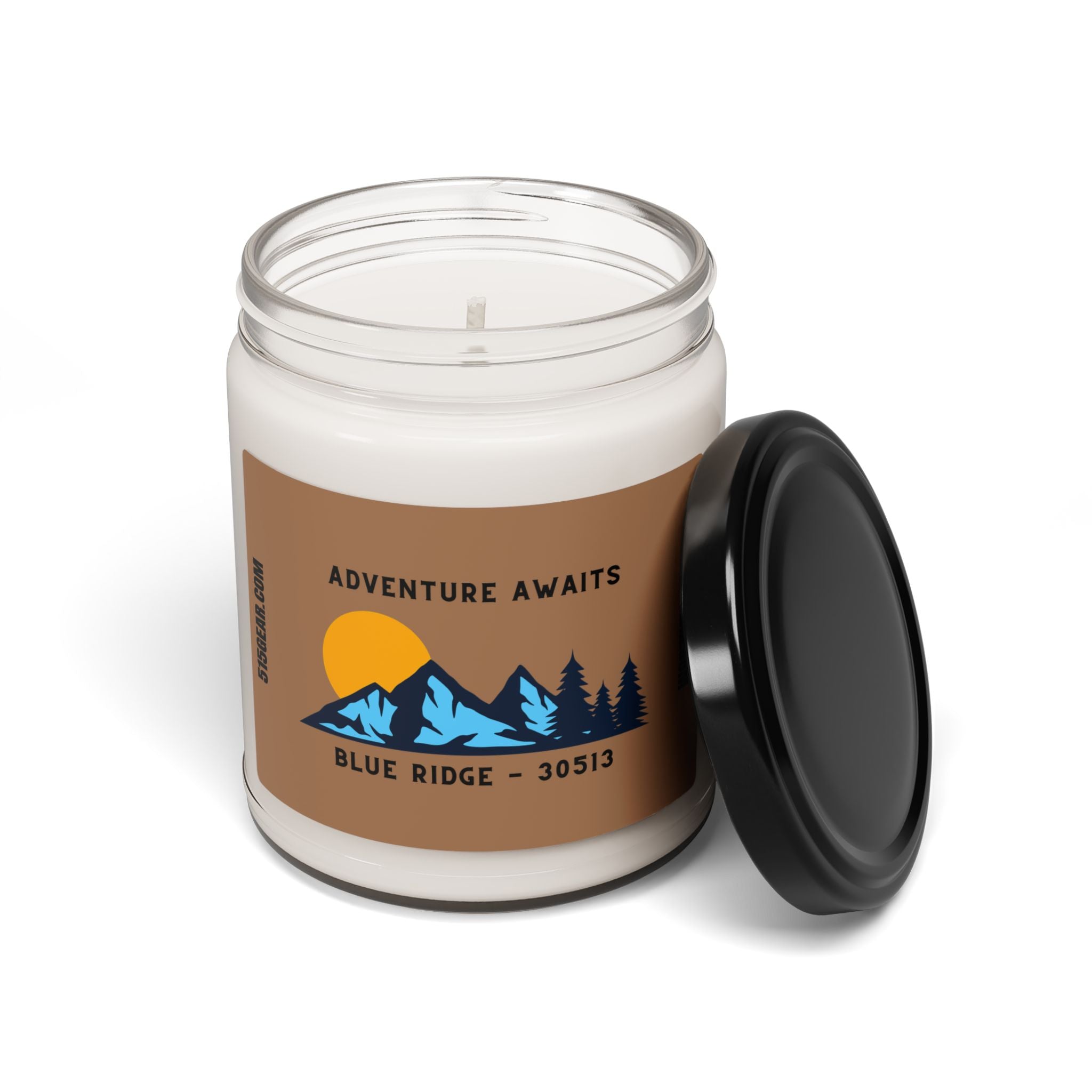 Soy Candle, Adventure Awaits design by 515Gear.com | Blue Ridge, GA | aromatherapy for you!