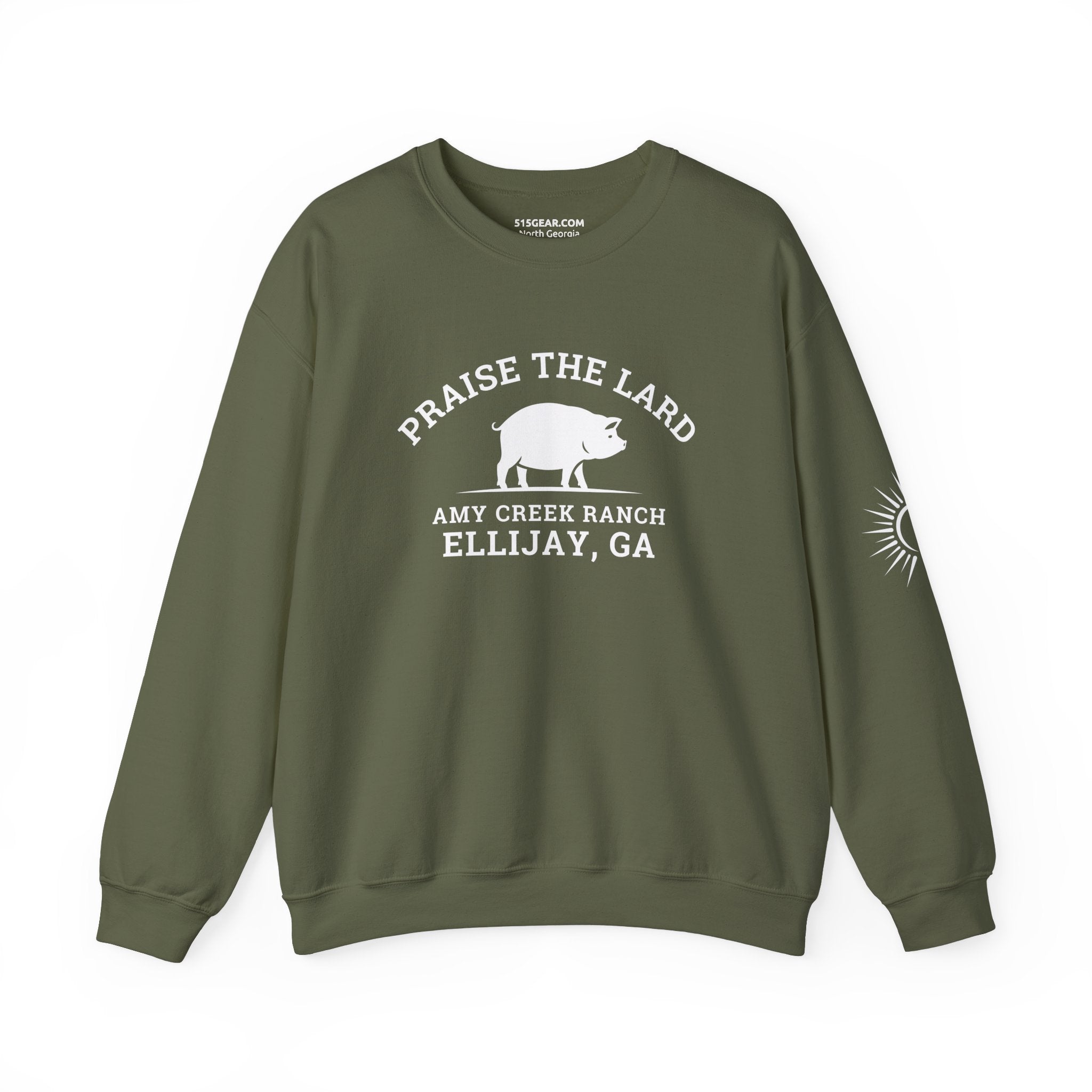 Sweatshirt, Praise the Lard Design, by 515Gear.com | Ellijay, GA | Amy Creek