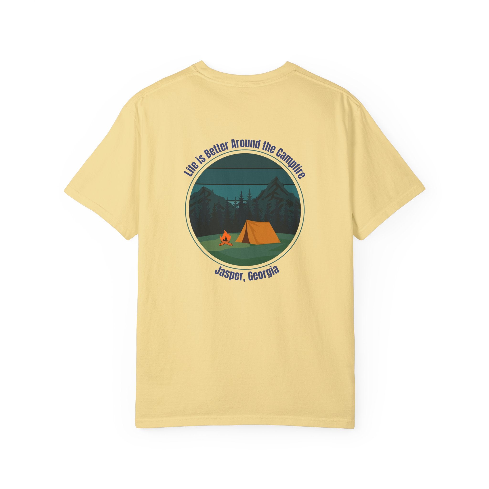 Unisex Adult T-shirt, Life is better around the campfire, by 515Gear.com | Jasper, GA | North GA Beckons!