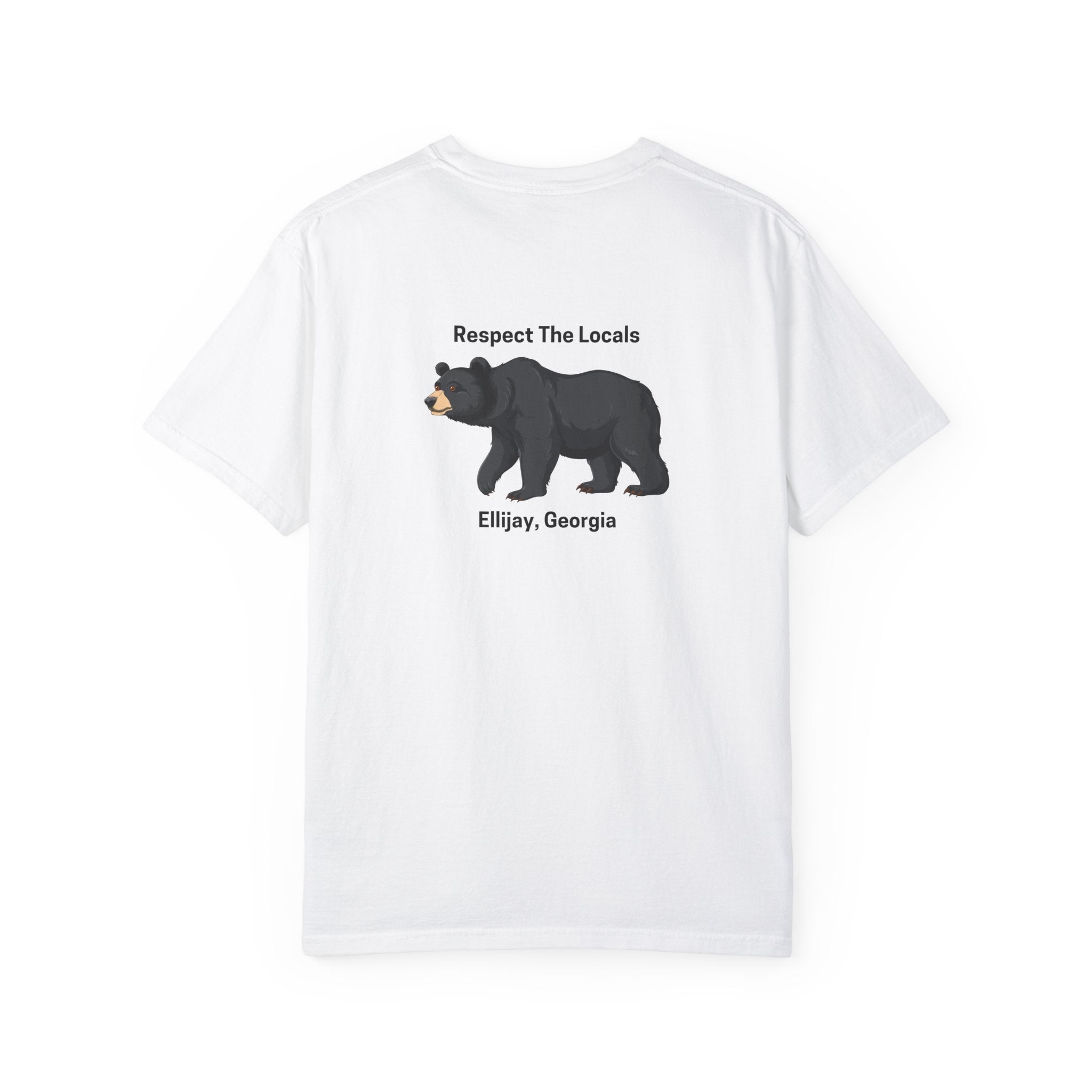 unisex adult T-shirt, Respect the locals, by 515Gear.com | Ellijay, GA | celebrate our local black bears