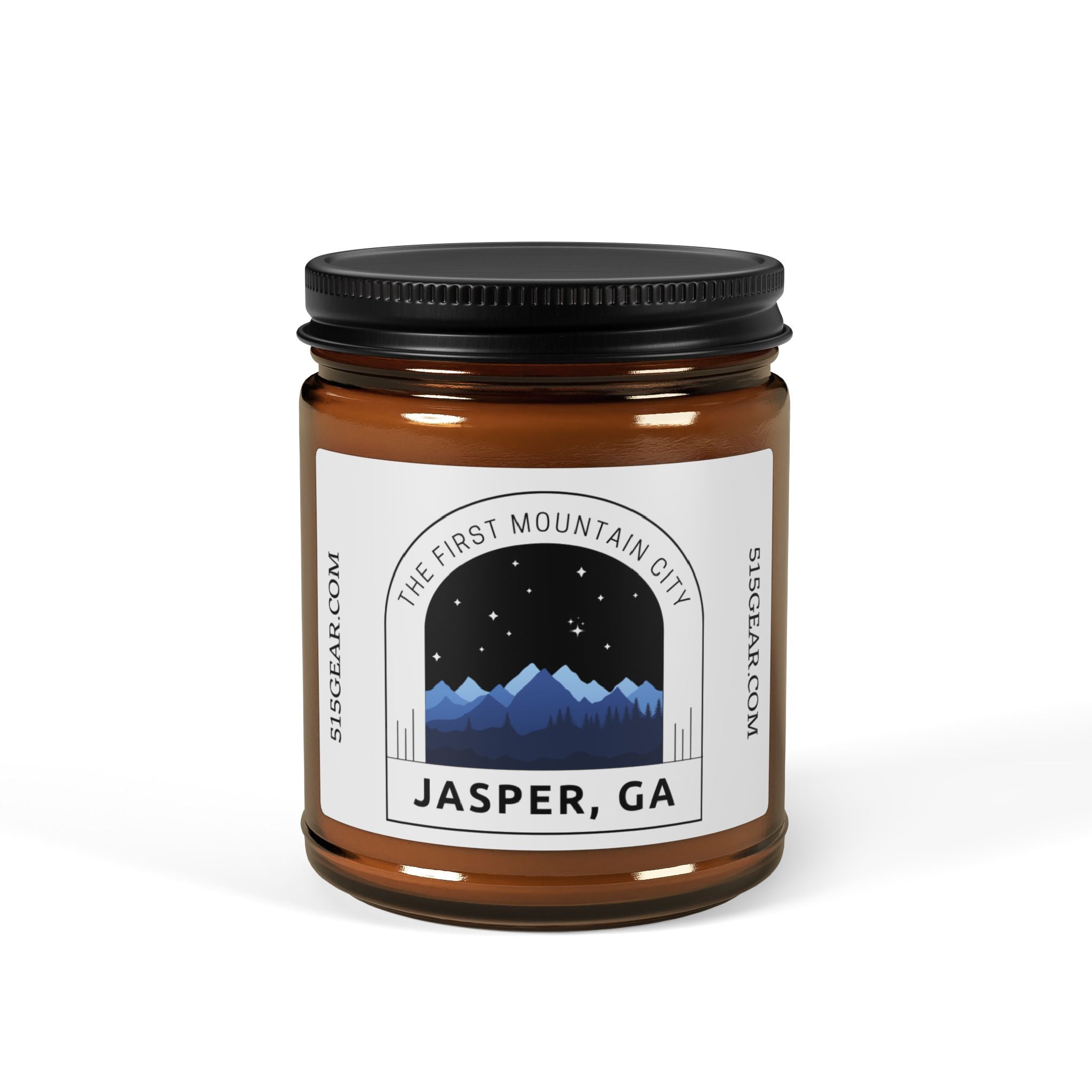 Soy Candle, 9 ounces, The First Mountain City design by 515Gear.com | Jasper, GA | aromatherapy for you!