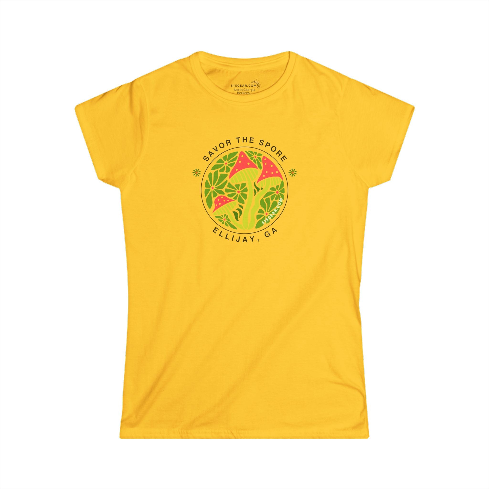 Women’s Softstyle "Savor the Spore" Ellijay Mushroom Tee
