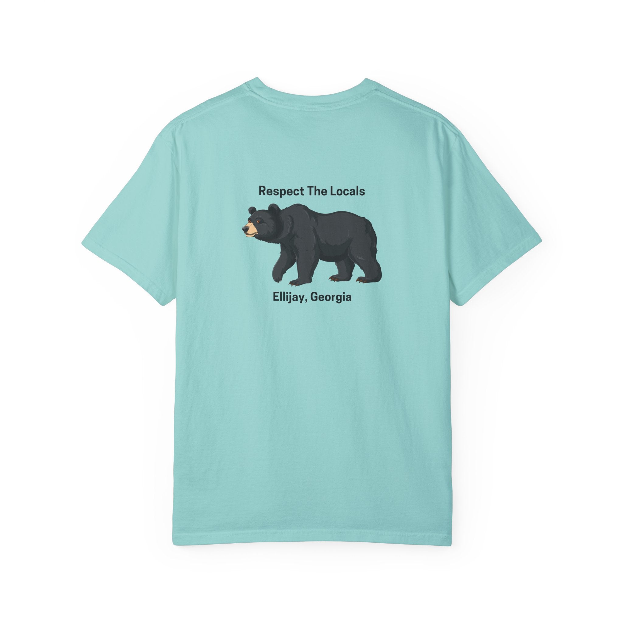 unisex adult T-shirt, Respect the locals, by 515Gear.com | Ellijay, GA | celebrate our local black bears