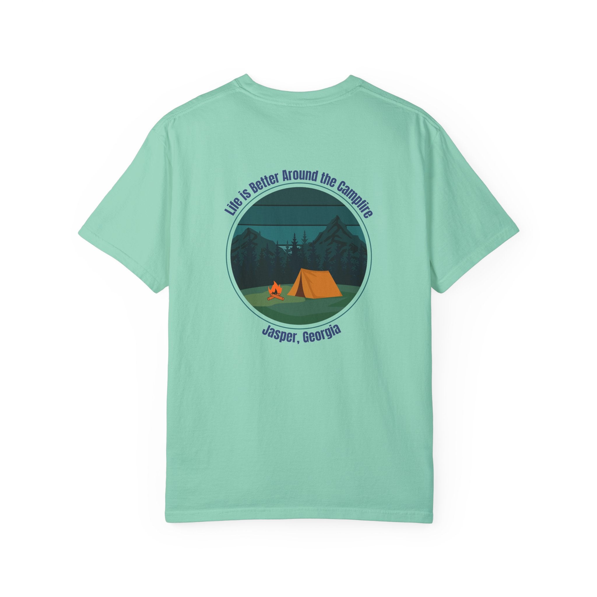Unisex Adult T-shirt, Life is better around the campfire, by 515Gear.com | Jasper, GA | North GA Beckons!