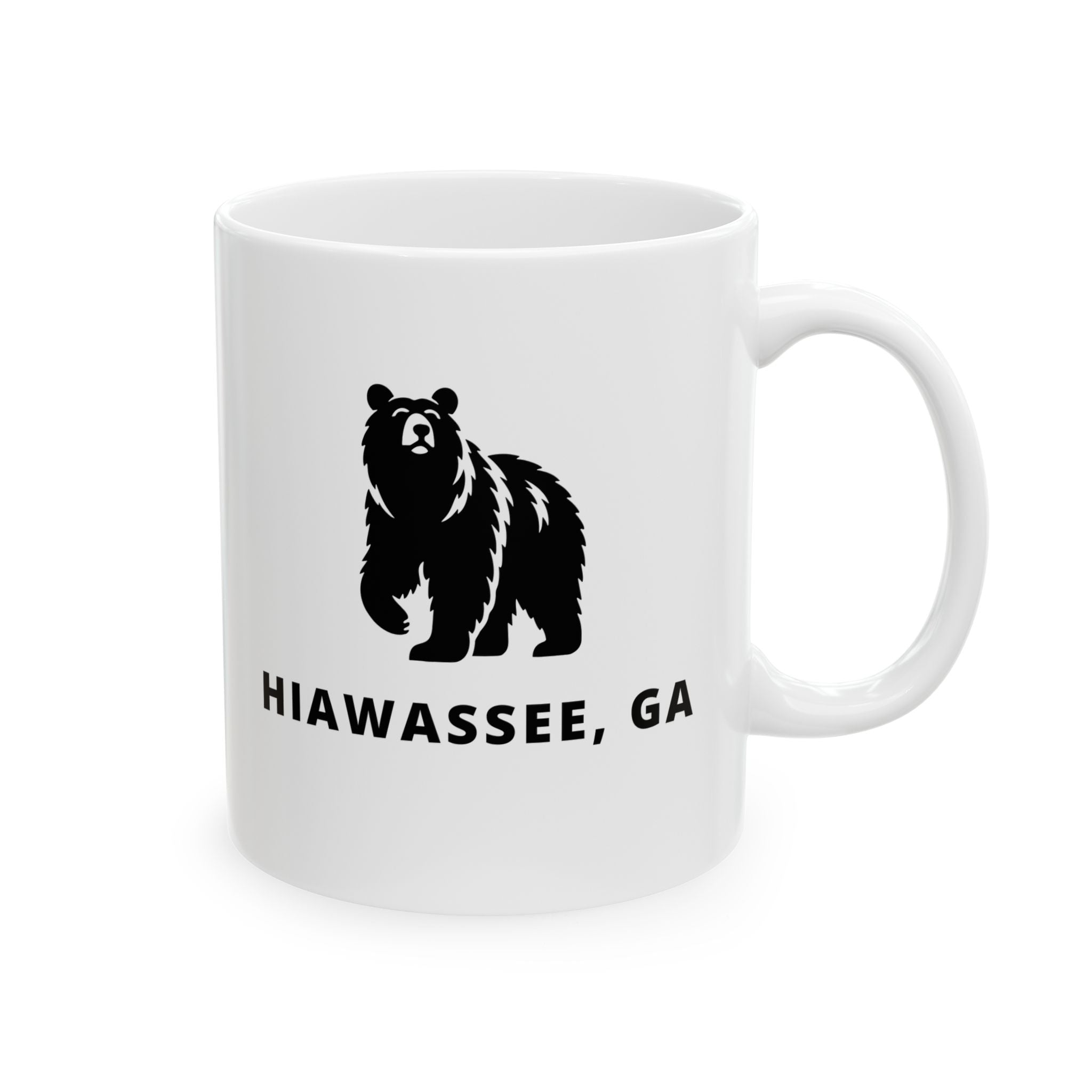 North Georgia Mountains, Hiawassee Coffee Mug – Black Bear Collection (11oz, 15oz)