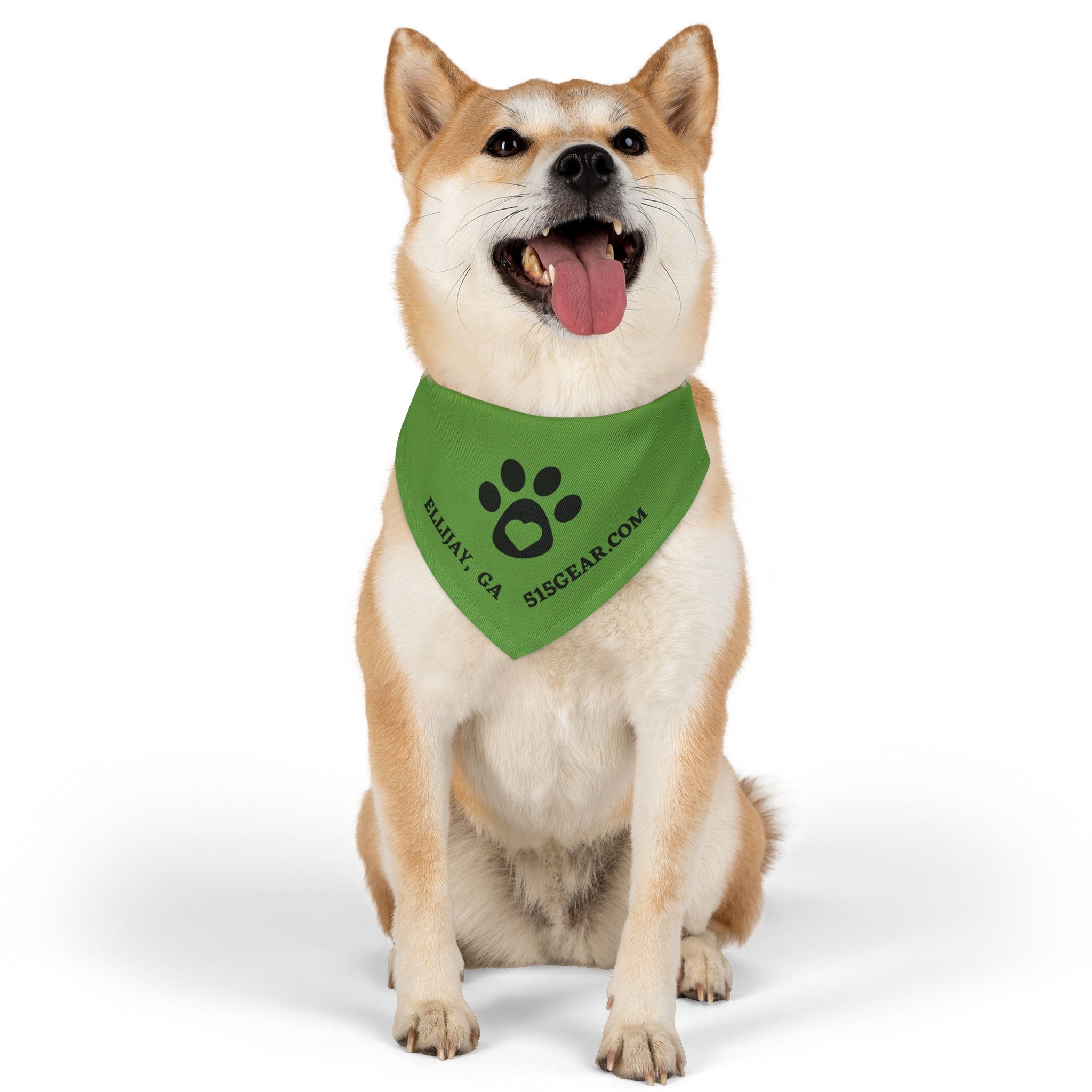 Ellijay - Green Pet Bandana Collar