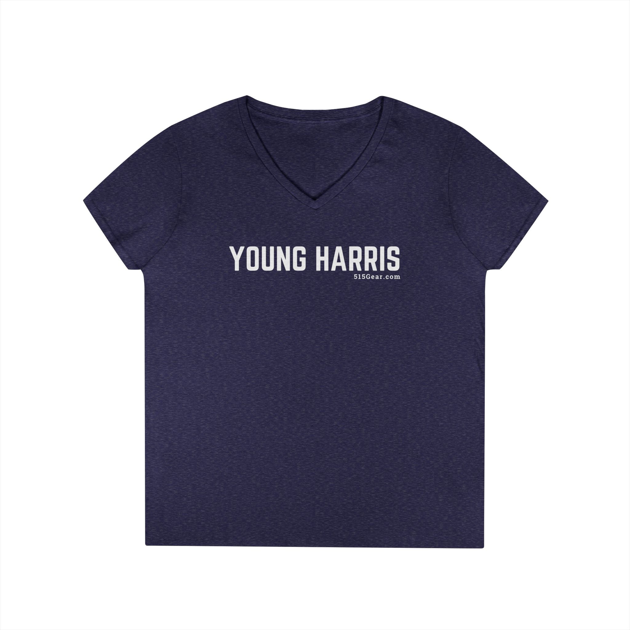 Women’s V-Neck T-shirt, by 515Gear.com | Young Harris, GA | Classic cotton, semi-fitted t-shirt