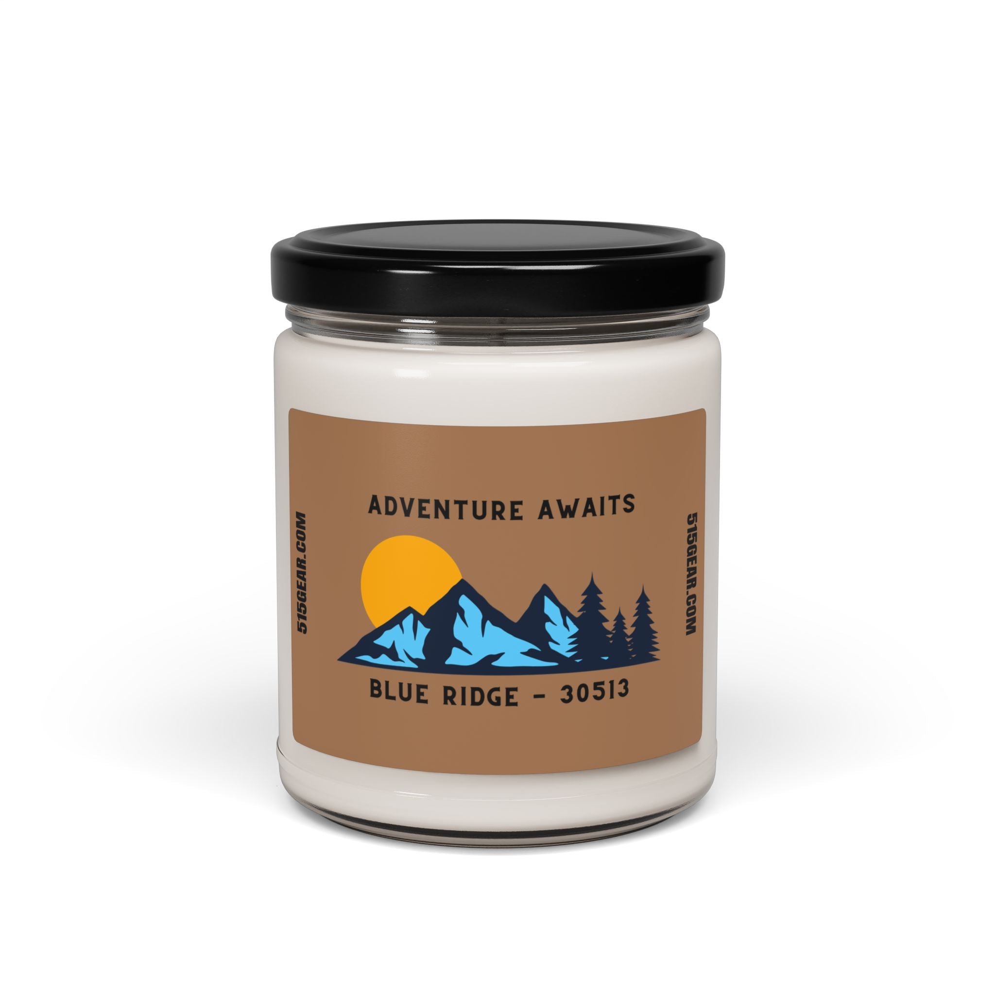 Soy Candle, Adventure Awaits design by 515Gear.com | Blue Ridge, GA | aromatherapy for you!