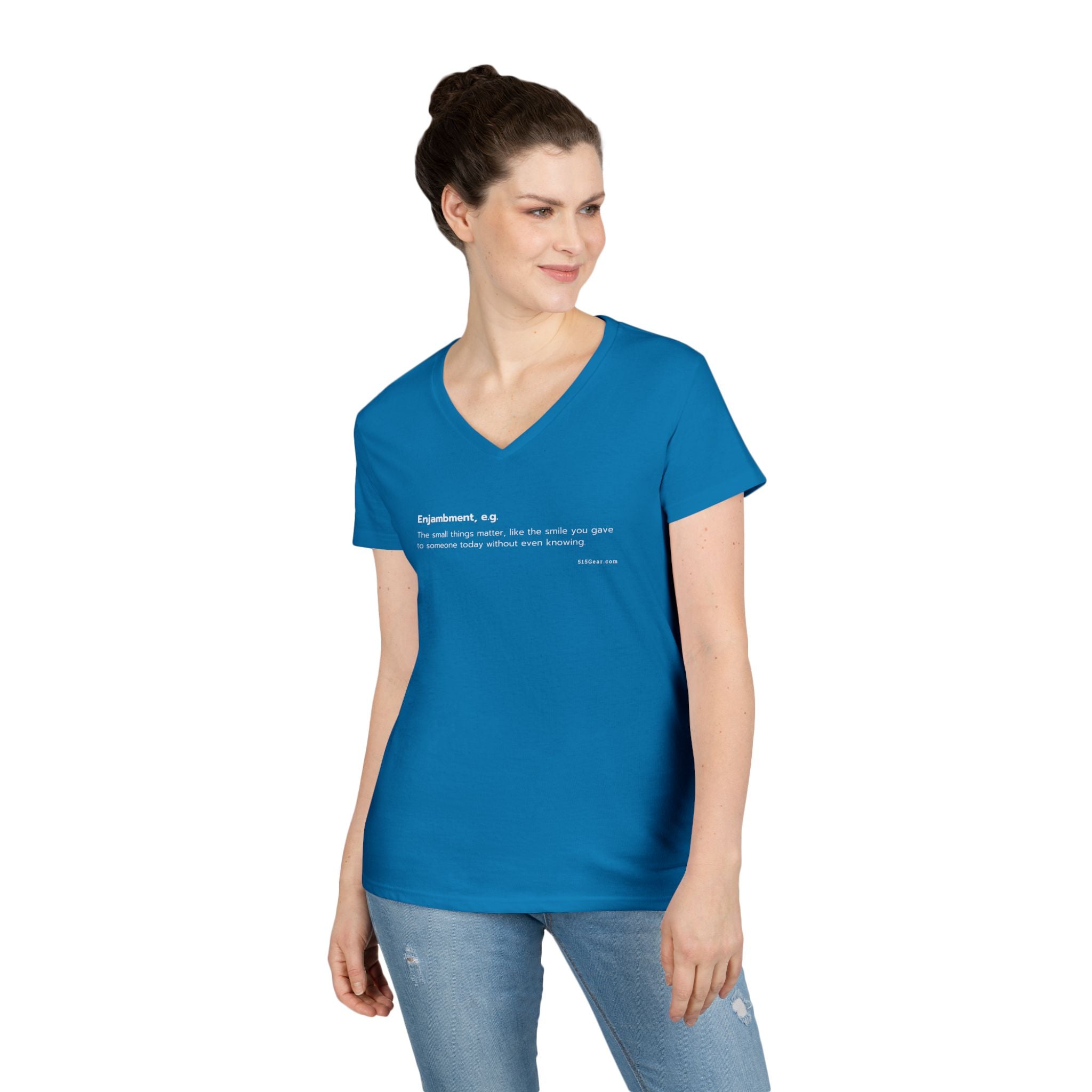 Word Play: Enjambment - Women’s V-Neck Tee