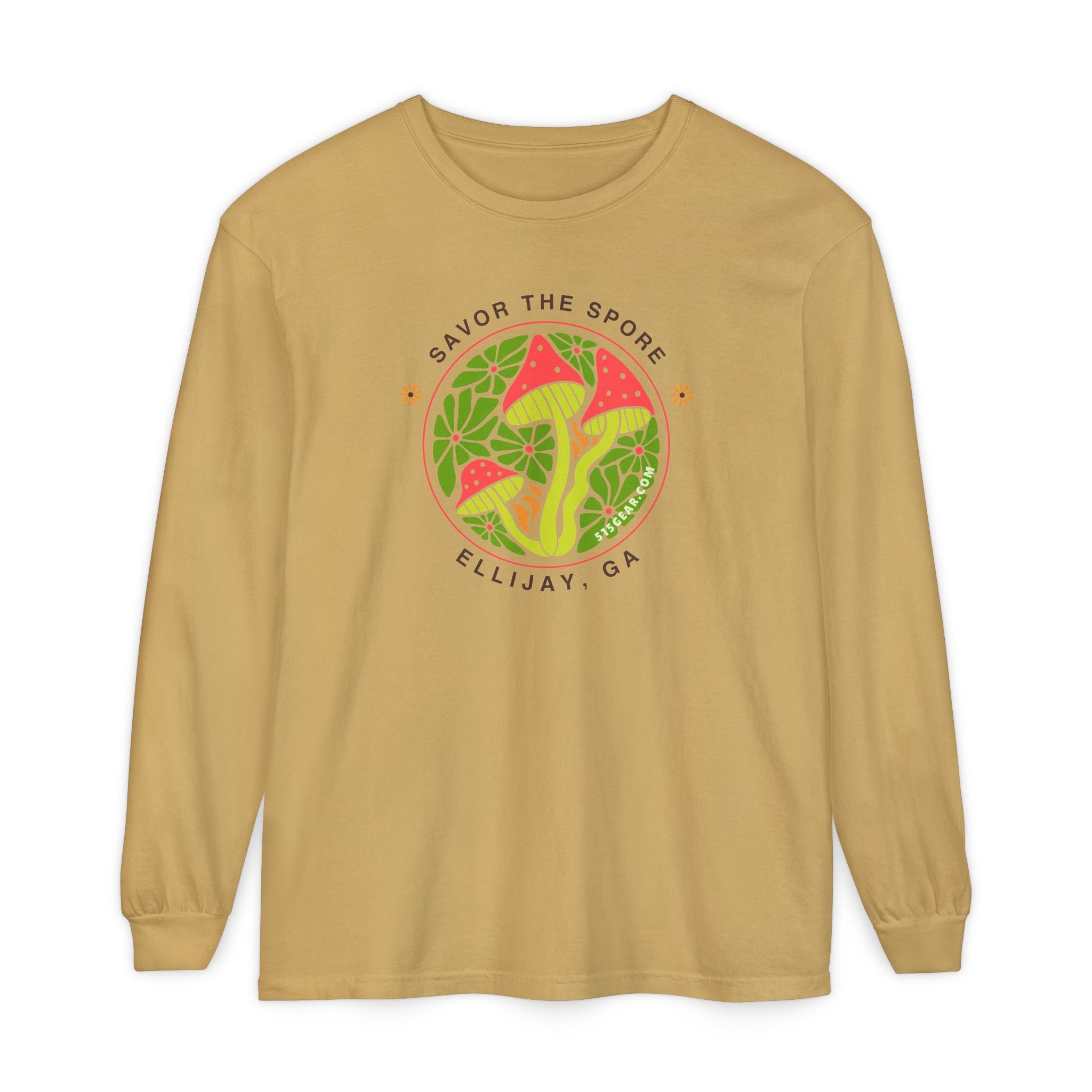 Savor the Spore – Ellijay, GA Unisex Long-Sleeve Tee