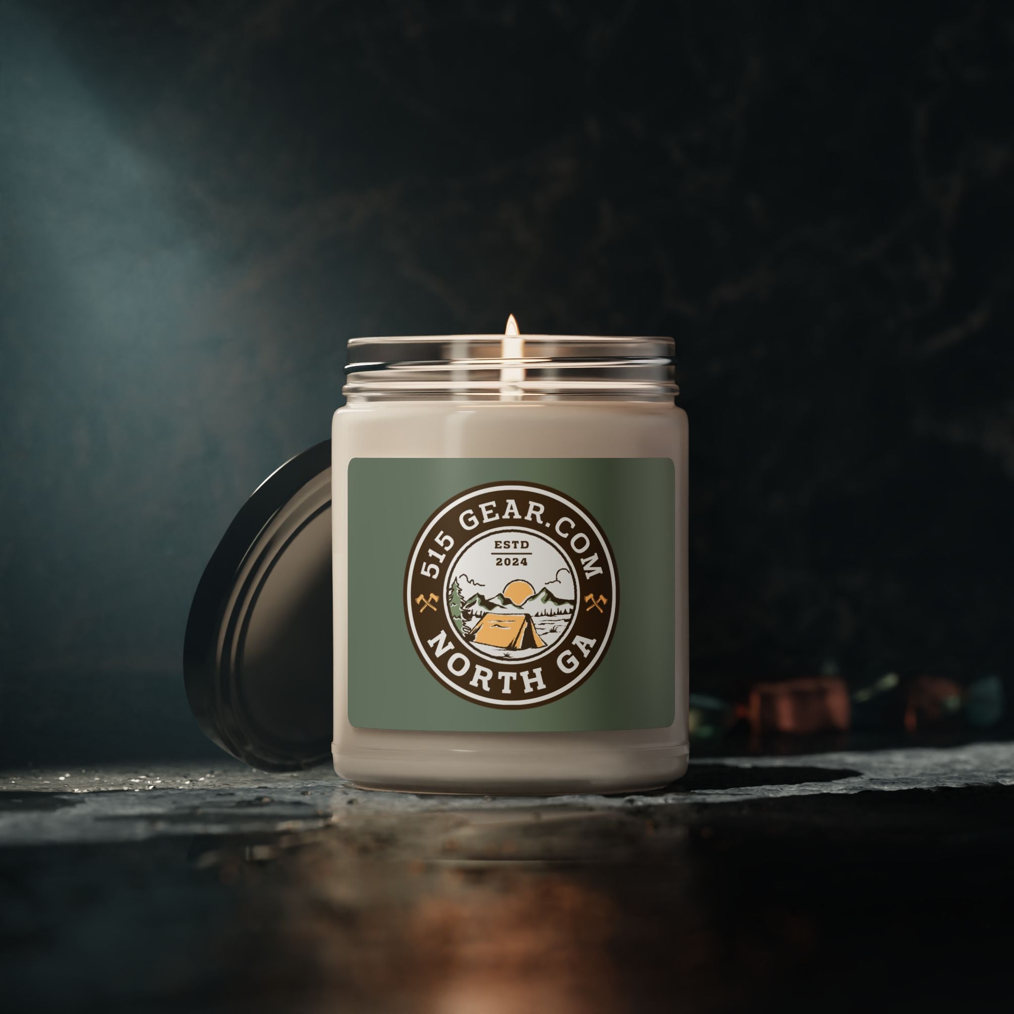 Soy Candle, North GA Camping design | 515Gear.com | aromatherapy for you!