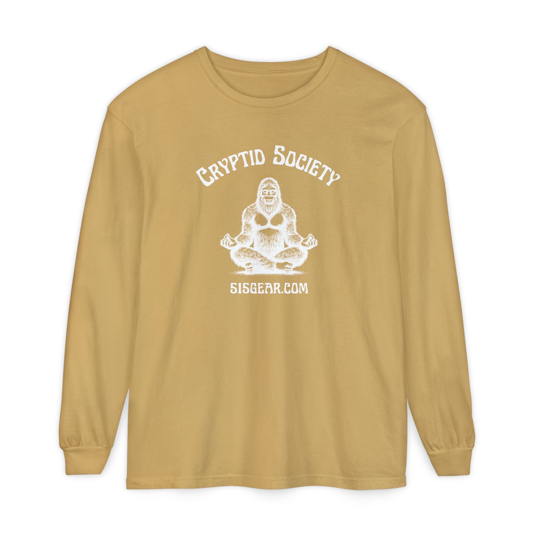 Unisex Adult Long Sleeve T-shirt, Zen Bigfoot Design | 515Gear.com | It's a Zen Thing!