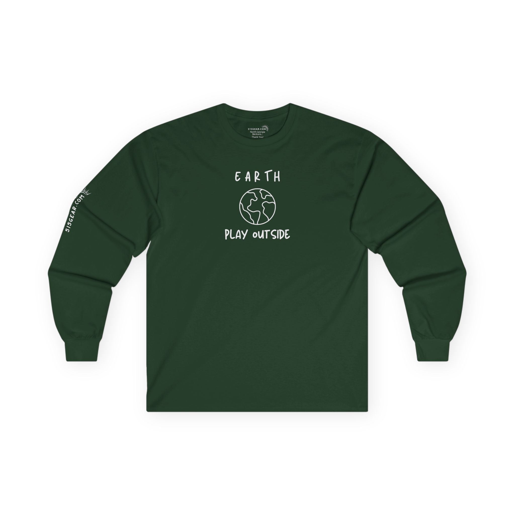 Unisex Adult Long-Sleeve T-shirt, "Earth" design | by 515Gear.com | Play Outside!