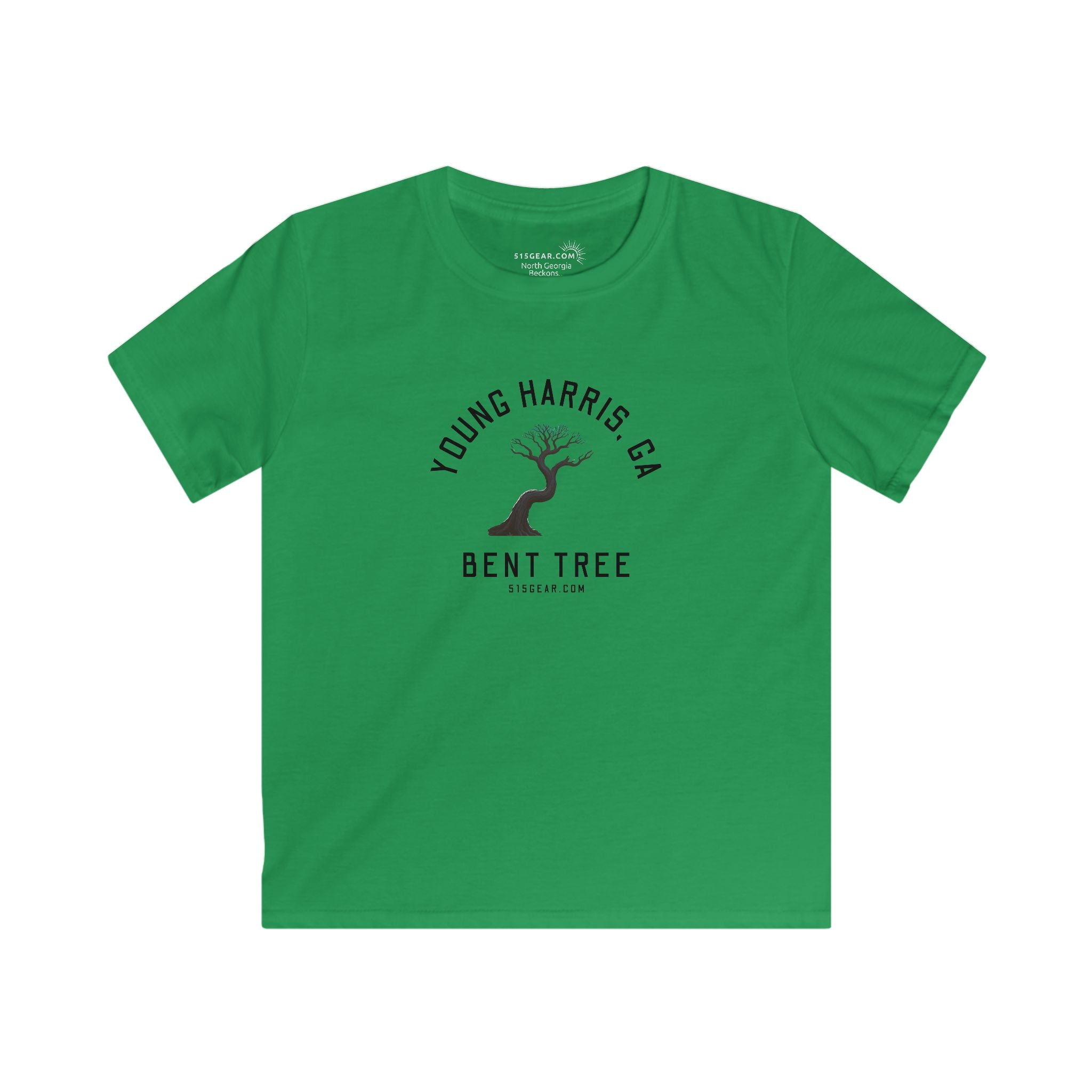 Kid’s T-Shirt, Bent Tree design by515Gear.com | Young Harris, GA | Don't leave the trail!