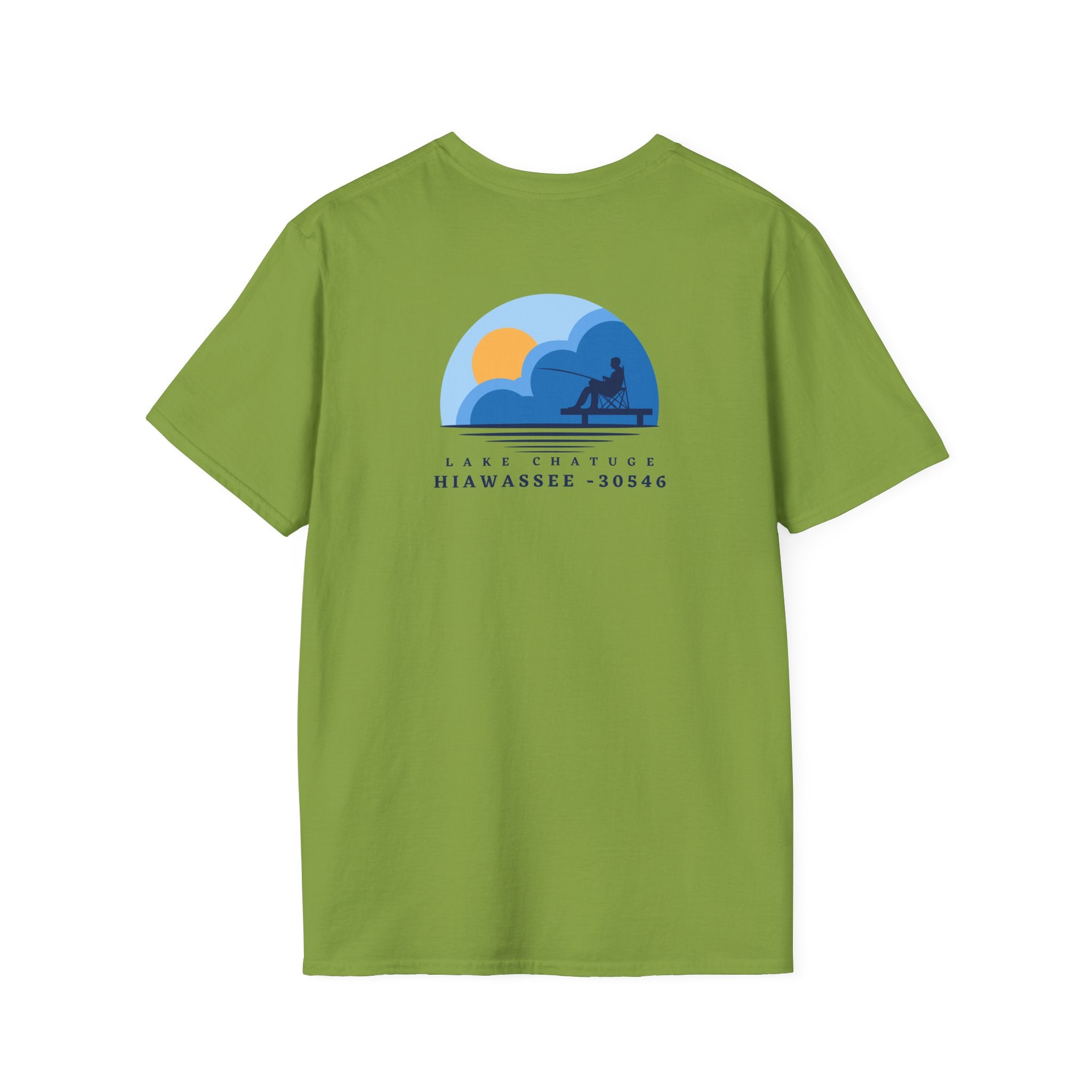 Adult t-shirt, Lake Fishing Graphic, by 515Gear.com | Hiawassee, GA | 30546