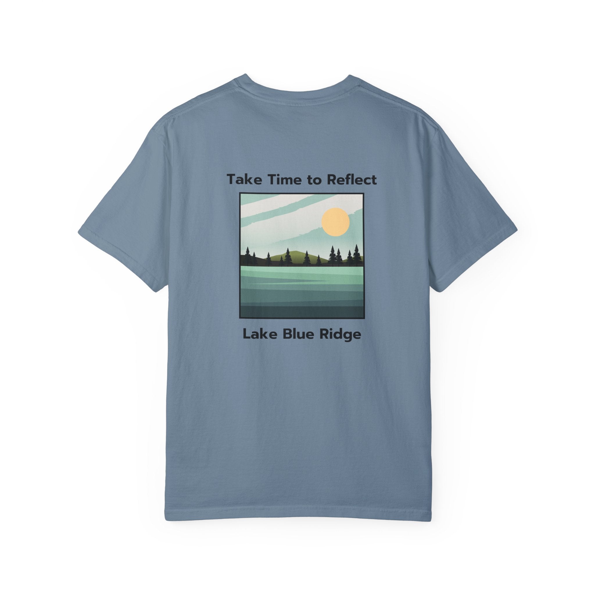 Unisex Adult T-shirt, Lake Blue Ridge, by 515Gear.com | Blue Ridge, GA | Time to Reflect!