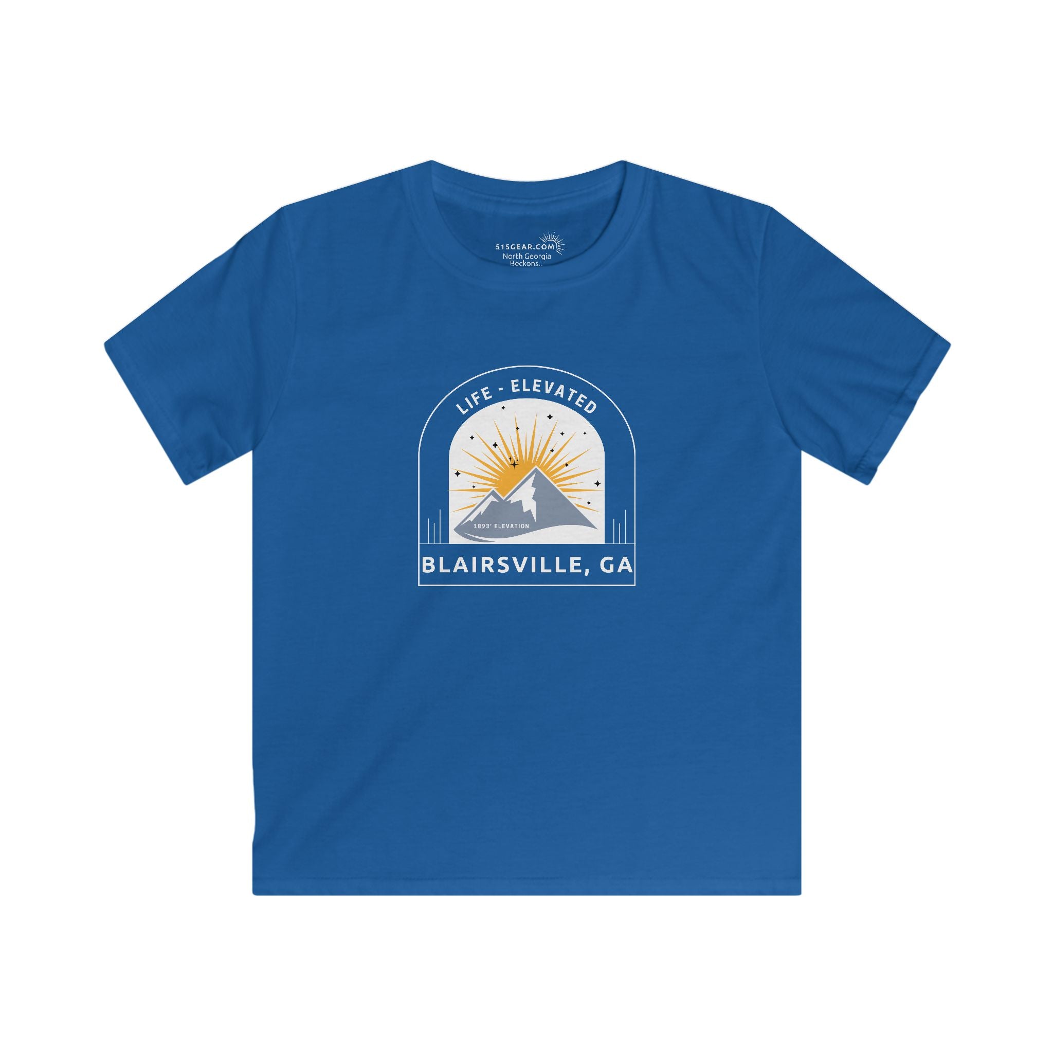 Kid’s T-Shirt, Life Elevated by 515Gear.com | Blairsville, GA | Hike Brasstown Bald!