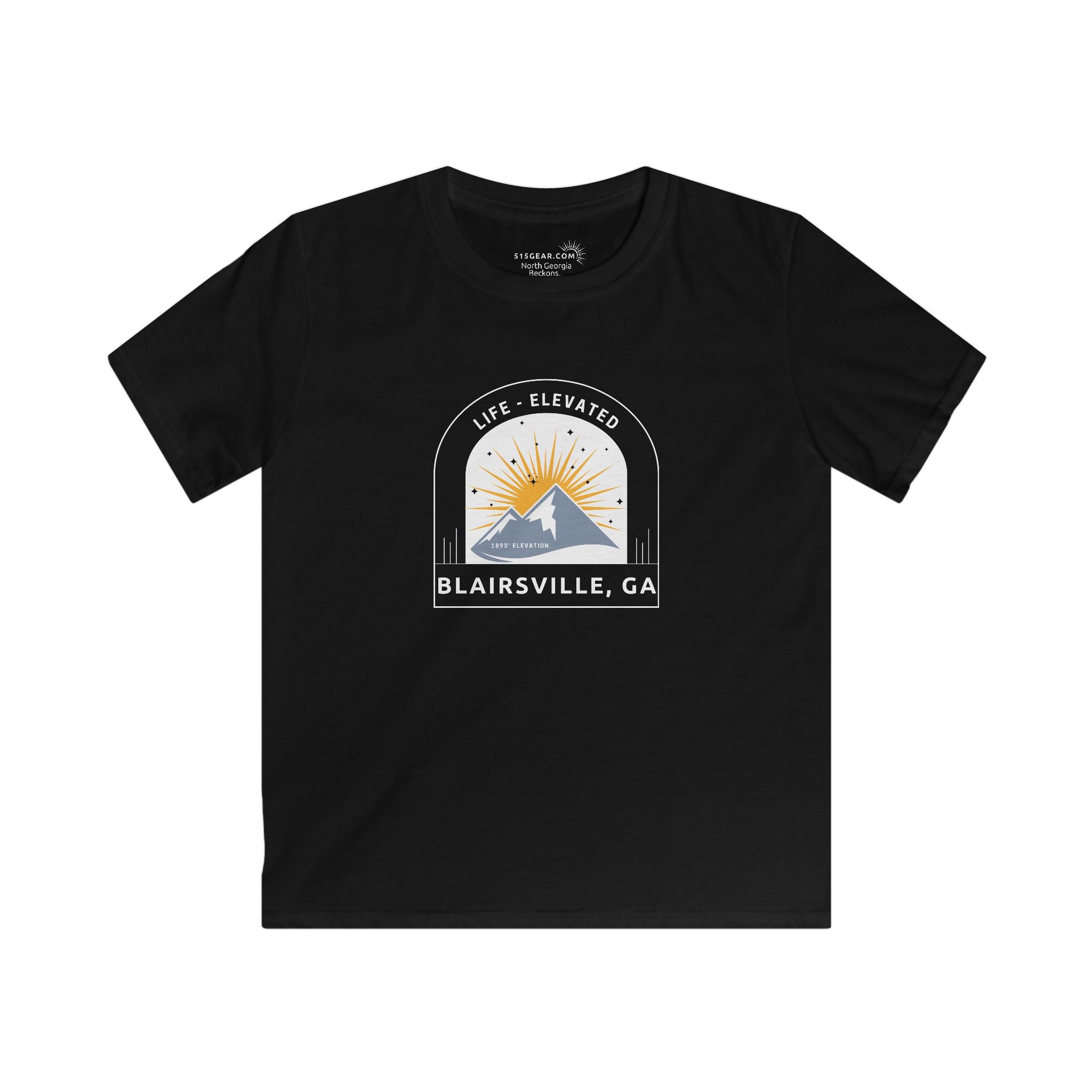 Kid’s T-Shirt, Life Elevated by 515Gear.com | Blairsville, GA | Hike Brasstown Bald!
