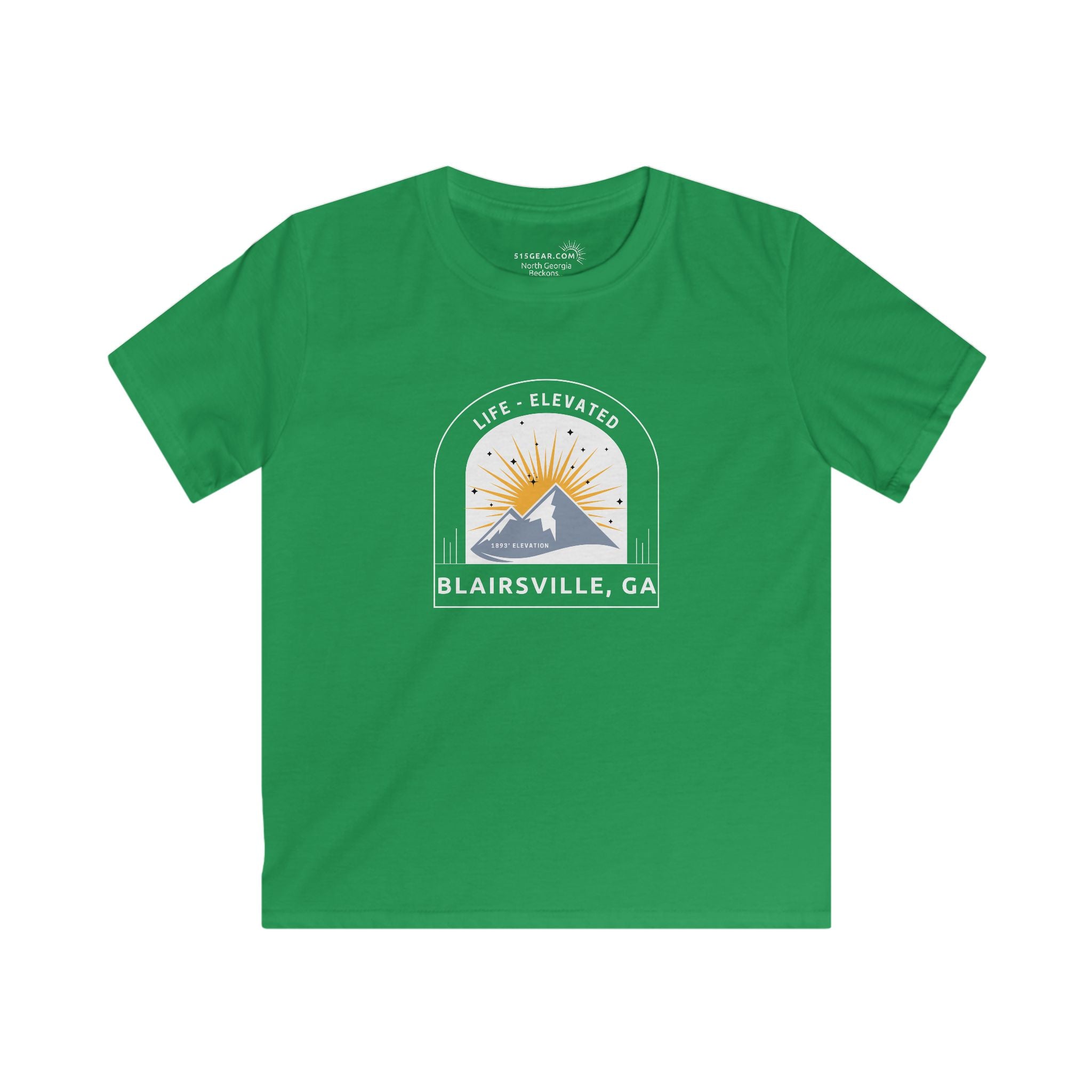 Kid’s T-Shirt, Life Elevated by 515Gear.com | Blairsville, GA | Hike Brasstown Bald!