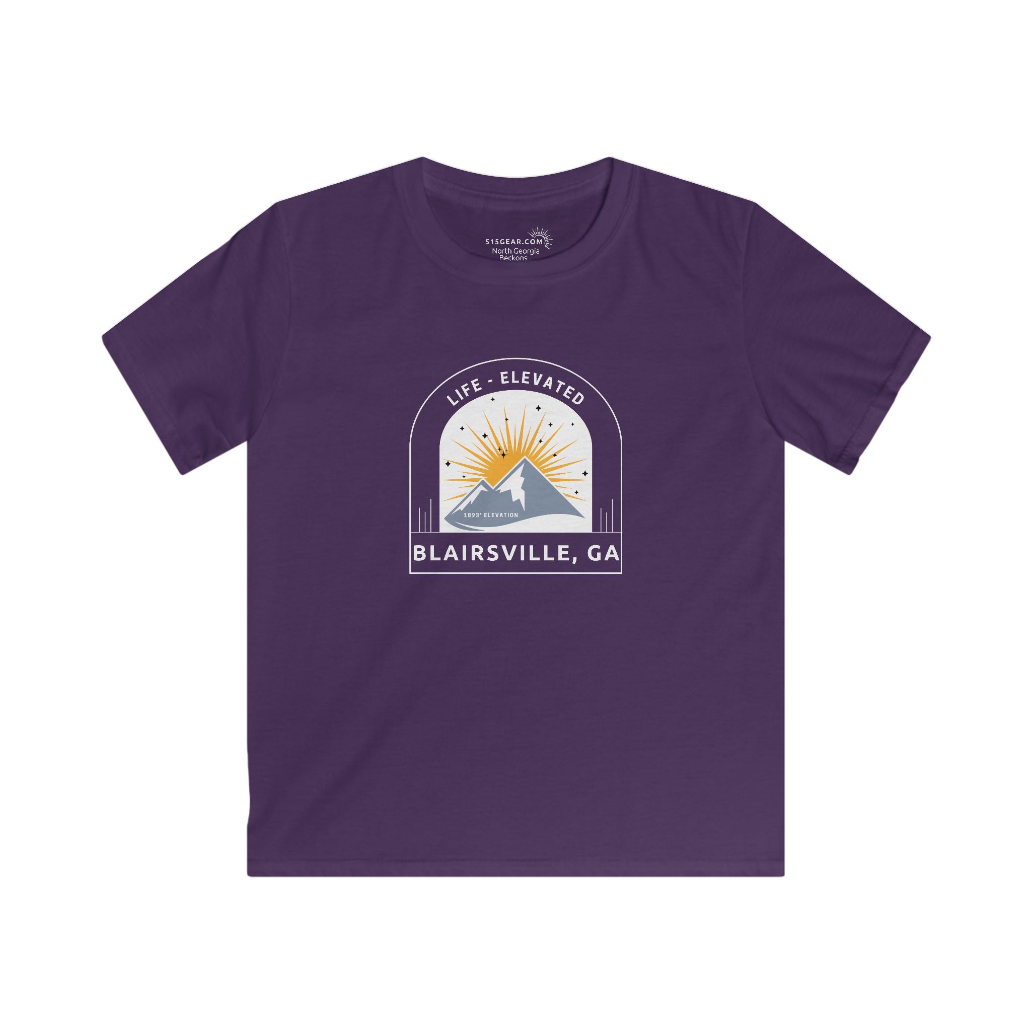 Kid’s T-Shirt, Life Elevated by 515Gear.com | Blairsville, GA | Hike Brasstown Bald!