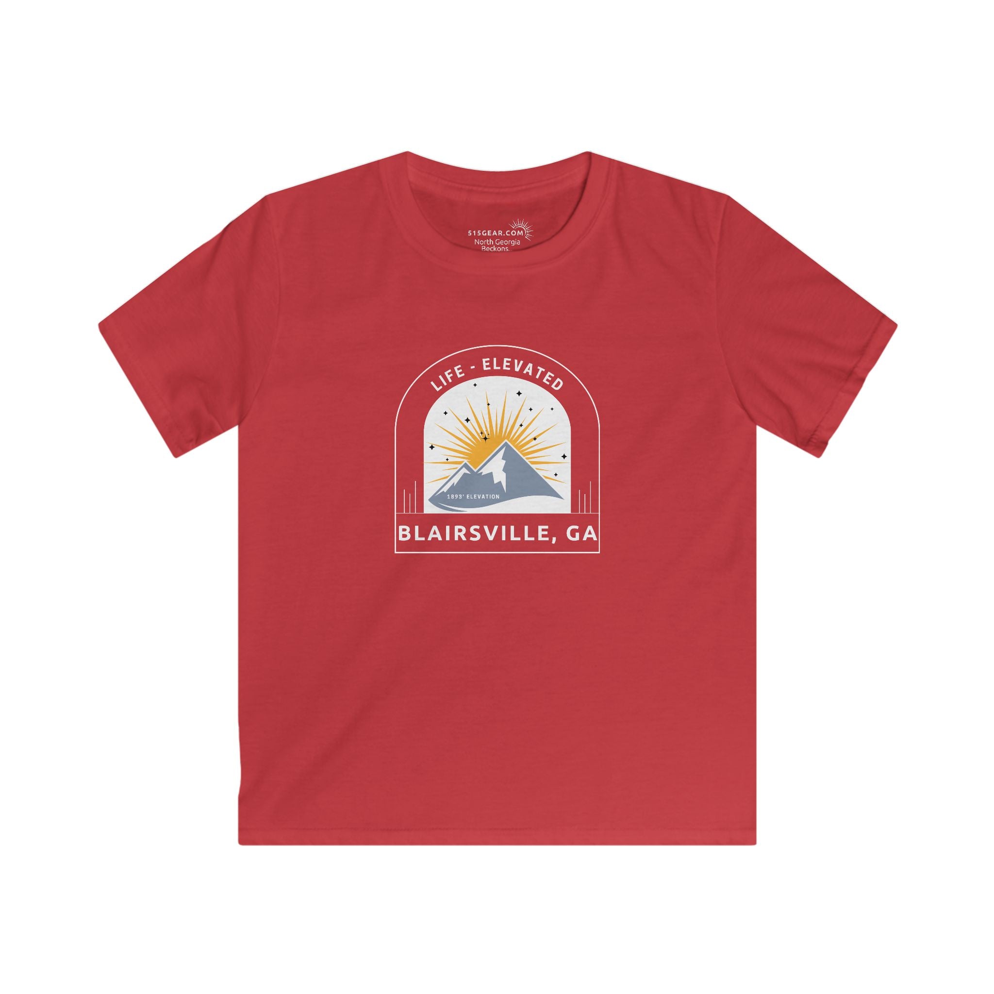 Kid’s T-Shirt, Life Elevated by 515Gear.com | Blairsville, GA | Hike Brasstown Bald!