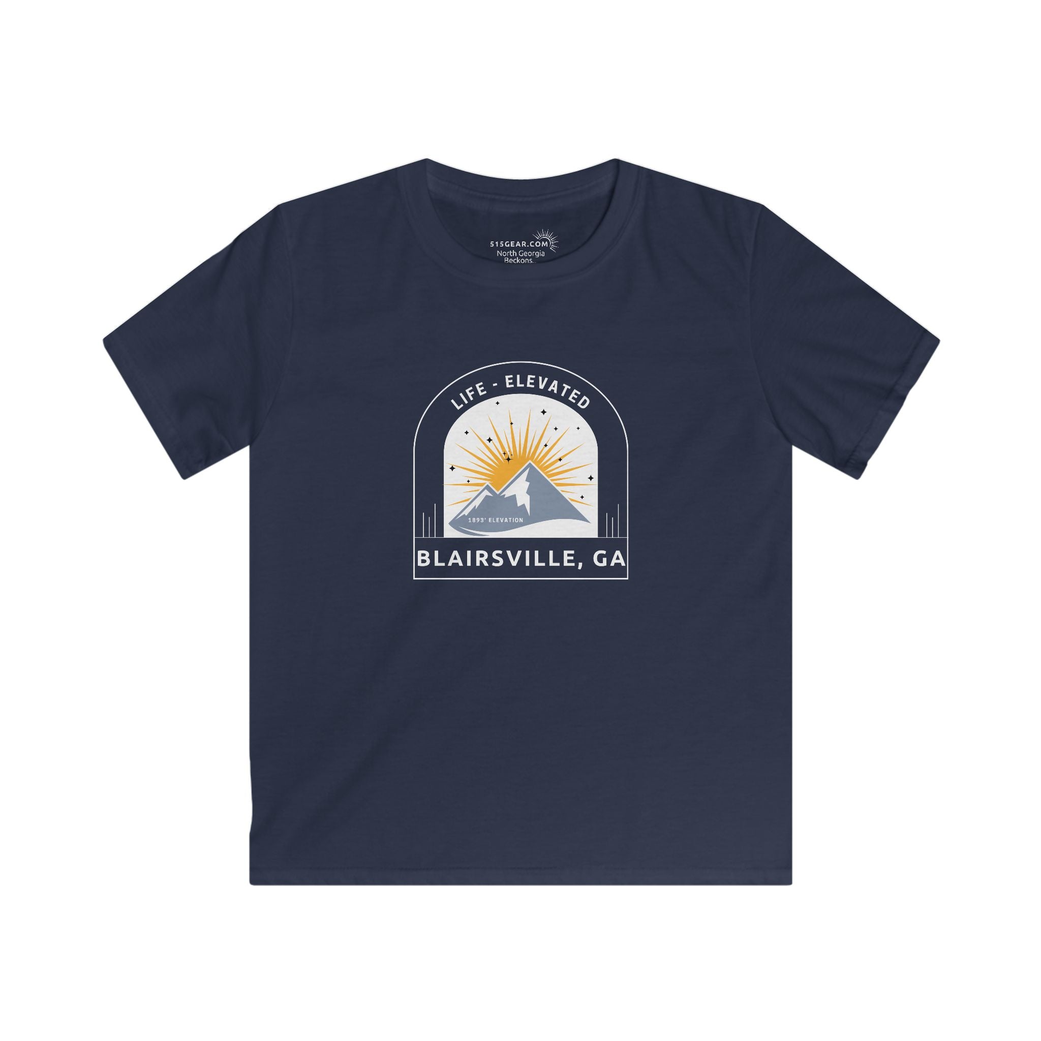 Kid’s T-Shirt, Life Elevated by 515Gear.com | Blairsville, GA | Hike Brasstown Bald!