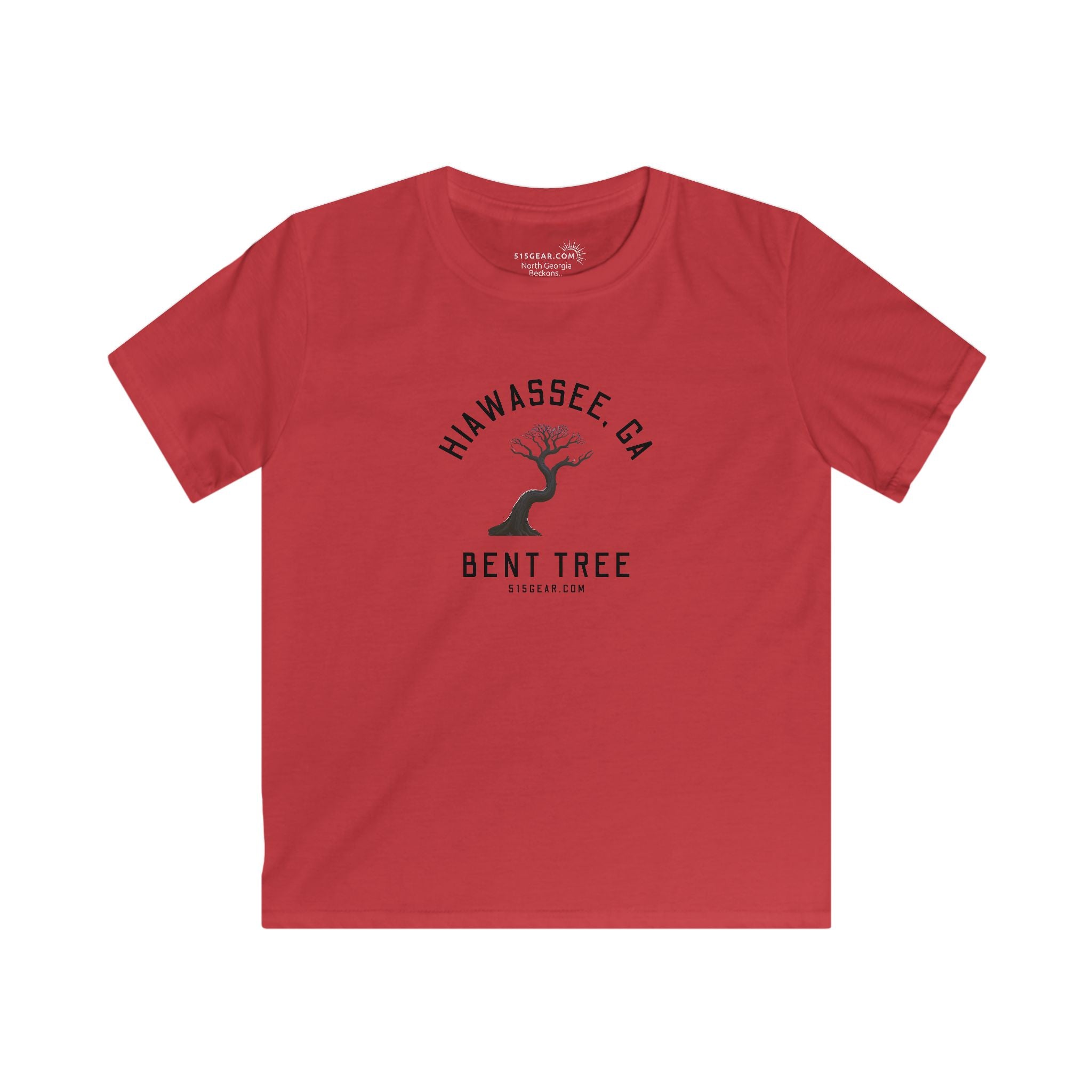 Kid’s T-Shirt, Bent Tree design by515Gear.com | Hiawassee, GA | Don't leave the trail!