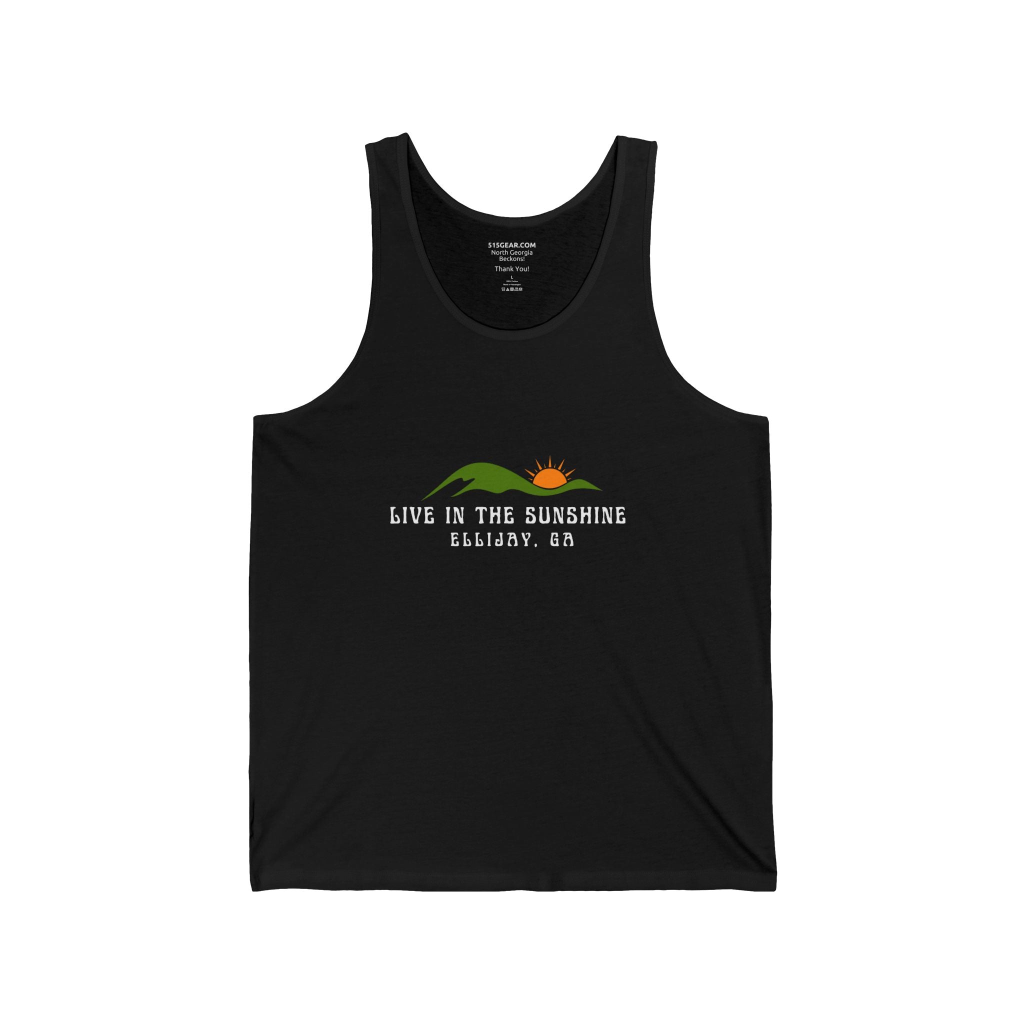 Unisex Adult Tank Top by 515Gear.com | Ellijay, GA | Live in the Sunshine!