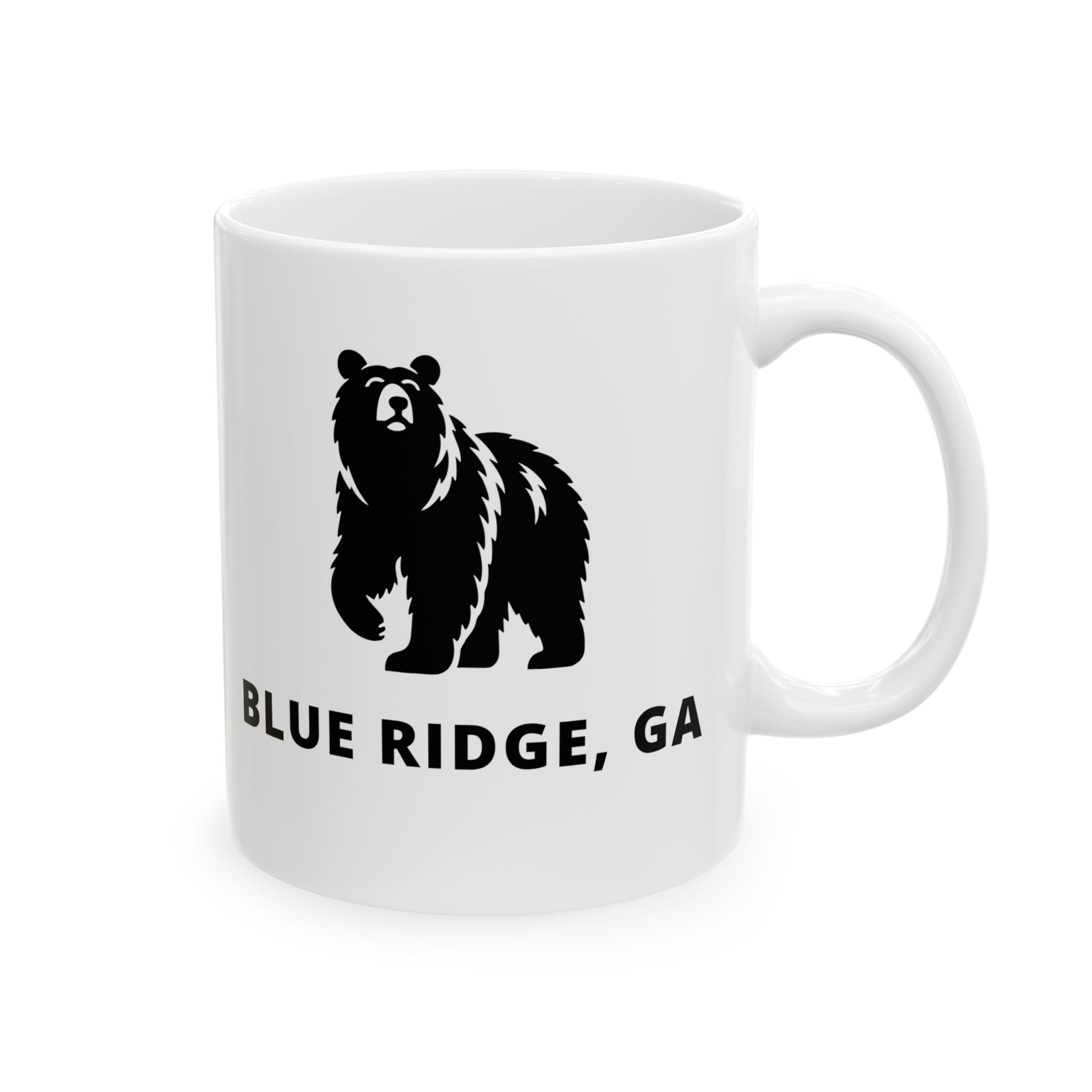 North Georgia Mountains, Blue Ridge Coffee Mug – Black Bear Collection (11oz, 15oz)