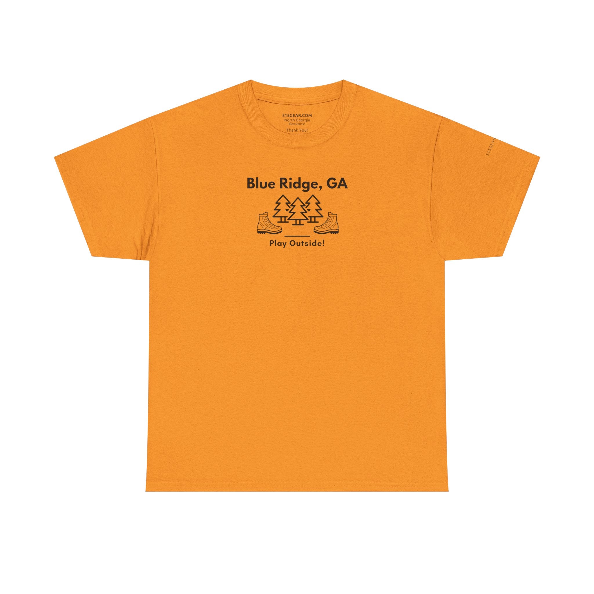 Unisex Adult T-shirt, Play Outside, by 515Gear.com | Blue Ridge, GA | Hiking themed t-shirt