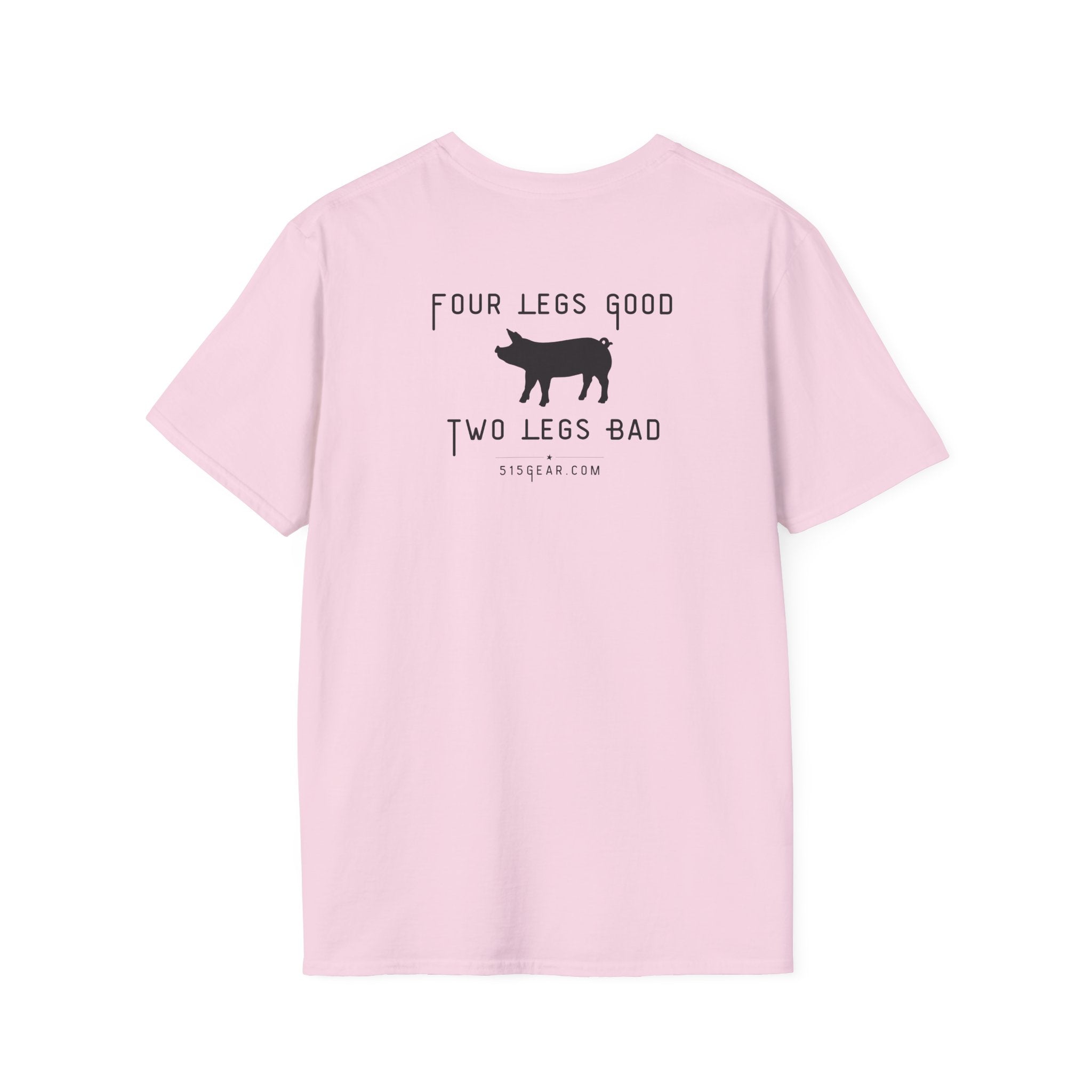 unisex adult t-shirt, satirical reference for “Orwellian” lovers | 515Gear.com | anyone love Animal Farm?