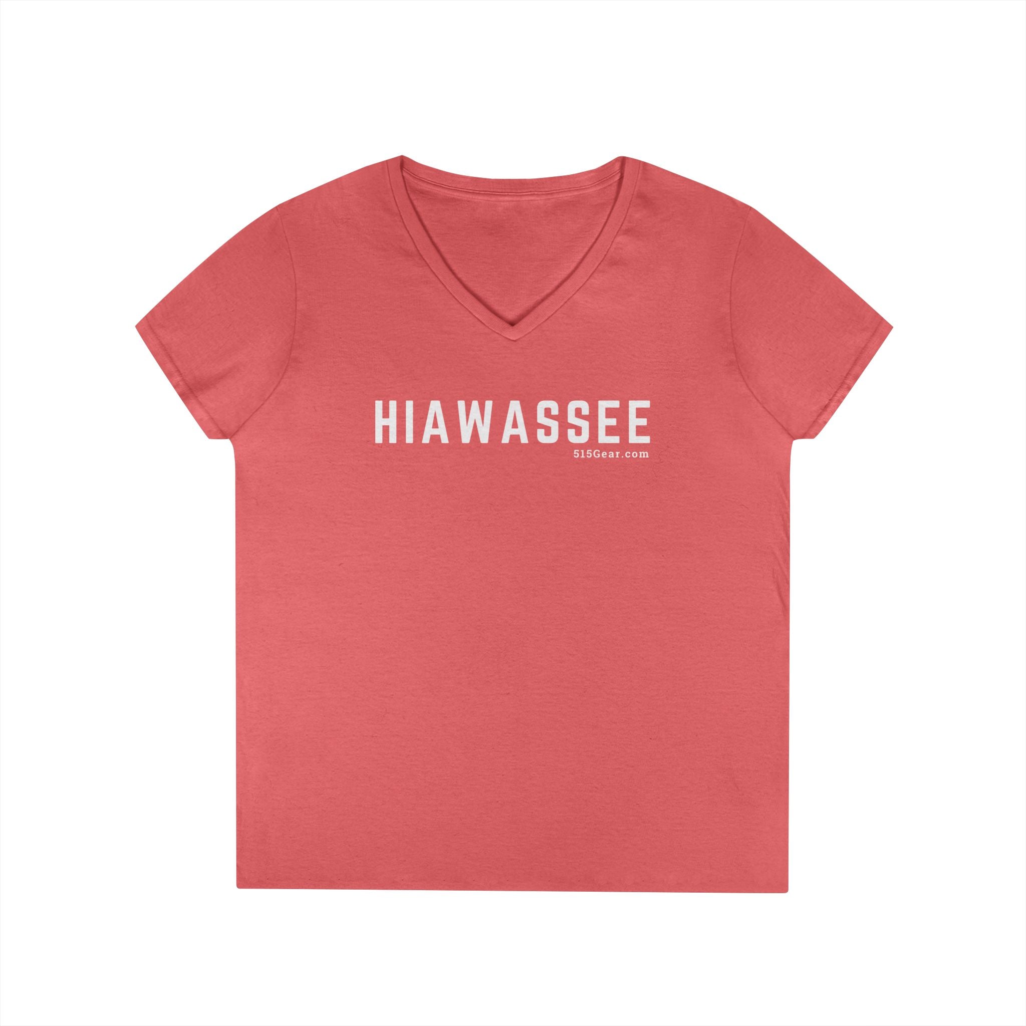 Women’s V-Neck T-shirt, by 515Gear.com | Hiawassee, GA | Classic cotton, semi-fitted t-shirt