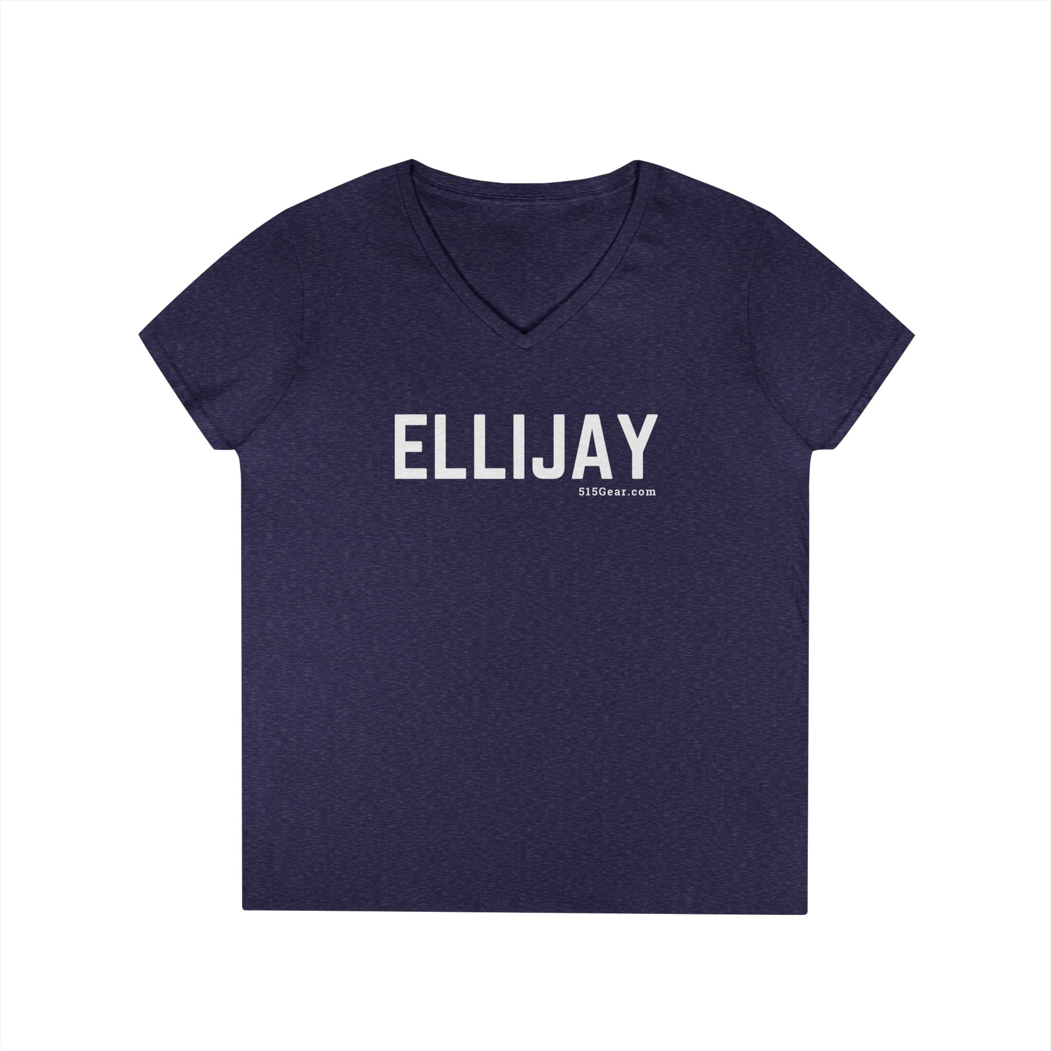 Women’s V-Neck T-shirt, by 515Gear.com | Ellijay, GA | Classic cotton, semi-fitted t-shirt