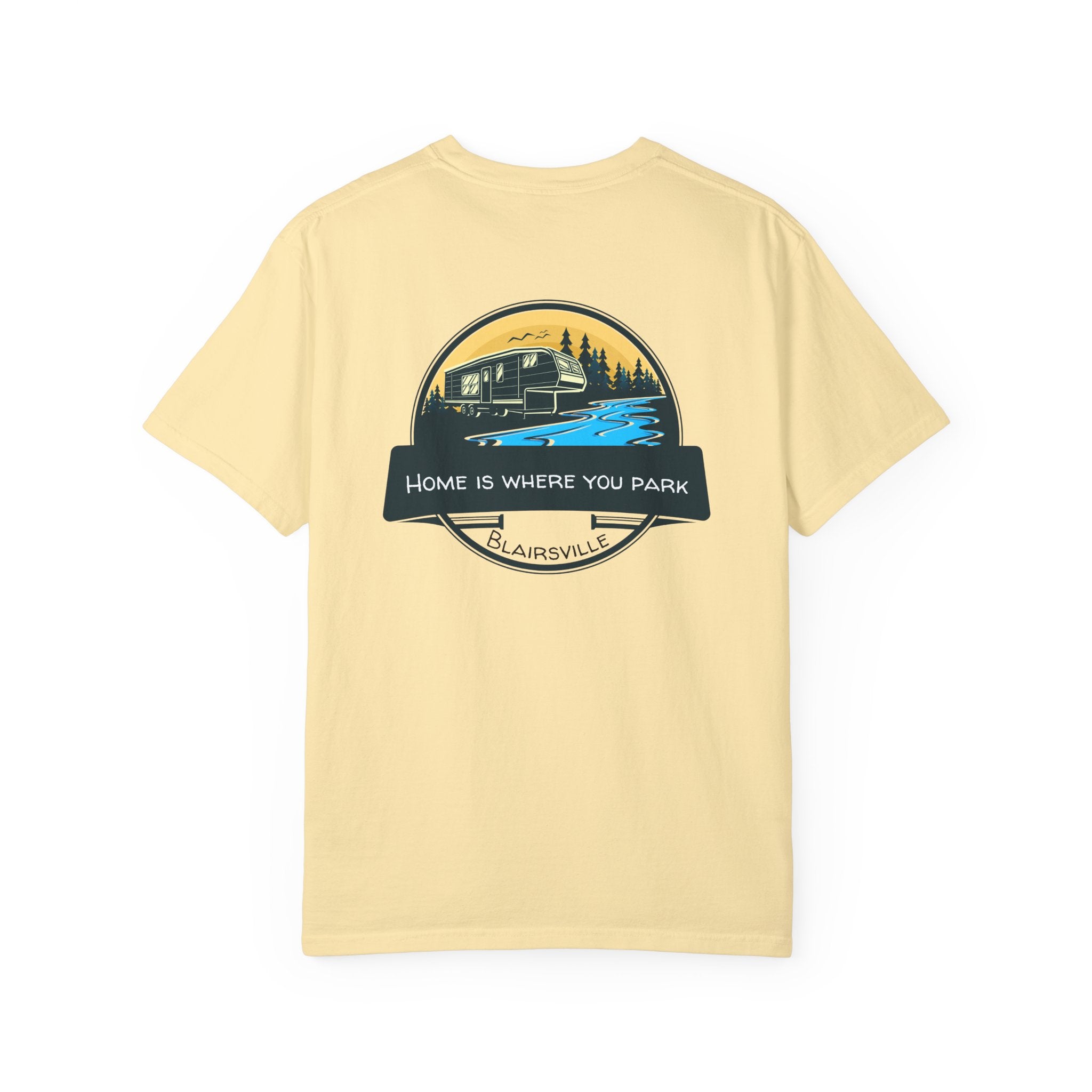Unisex Adult T-shirt, RV design by 515Gear.com | Blairsville, GA | Home is where you park!