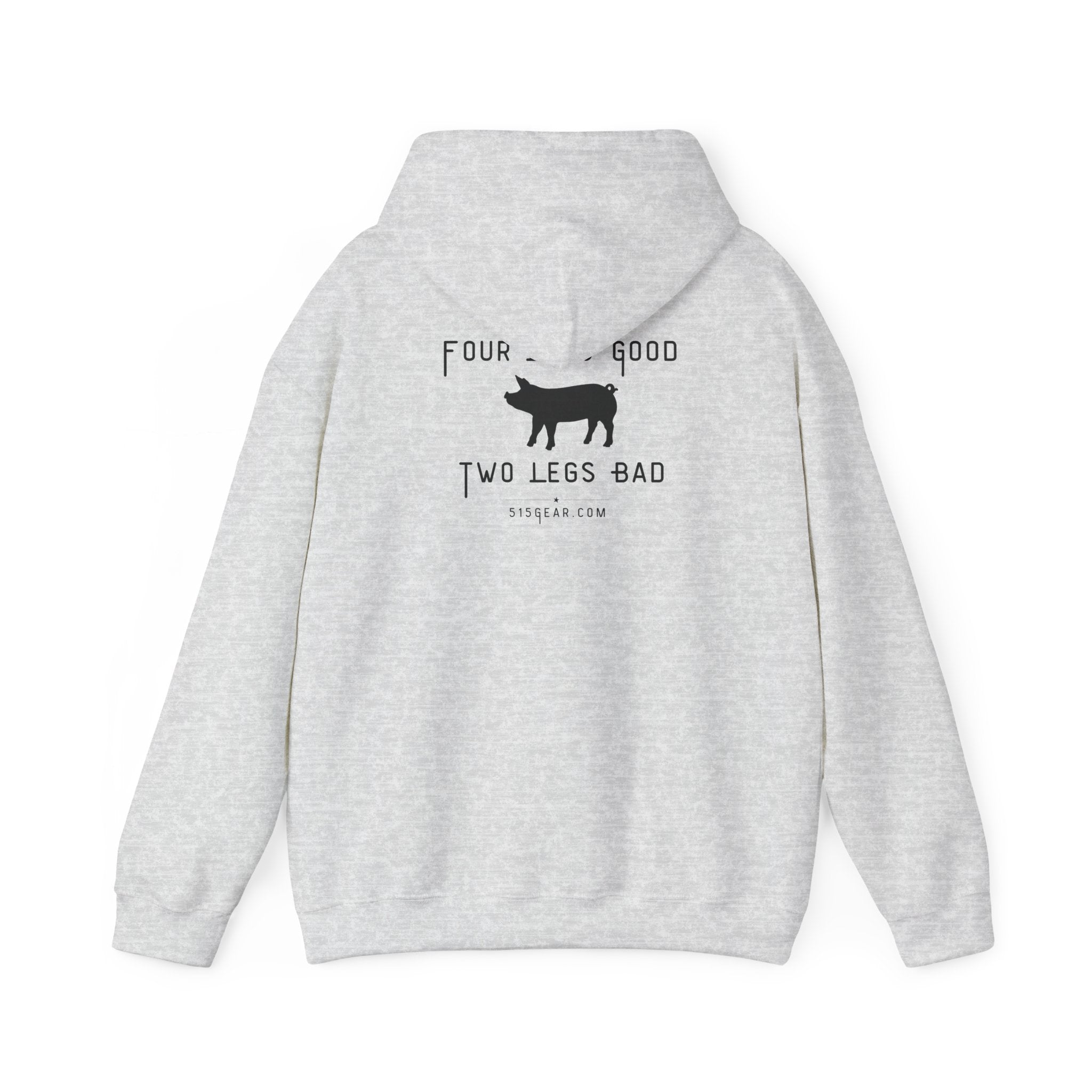 unisex adult hoodie, satirical reference for “Orwellian” lovers | 515Gear.com | anyone love Animal Farm?