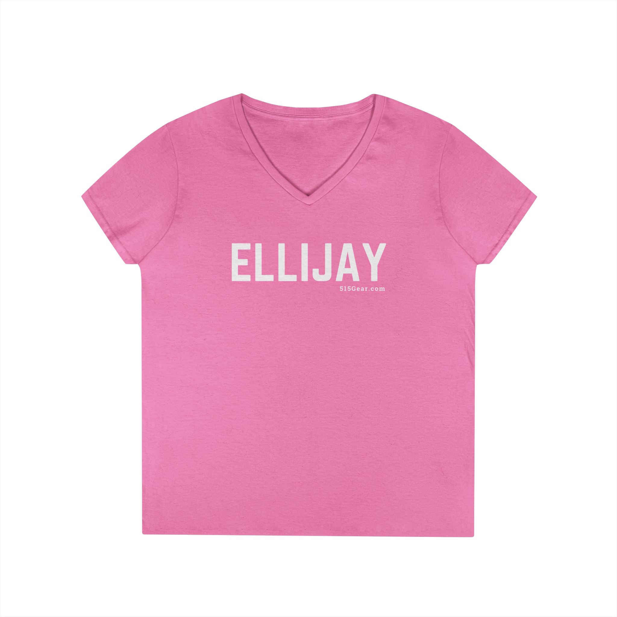 Women’s V-Neck T-shirt, by 515Gear.com | Ellijay, GA | Classic cotton, semi-fitted t-shirt