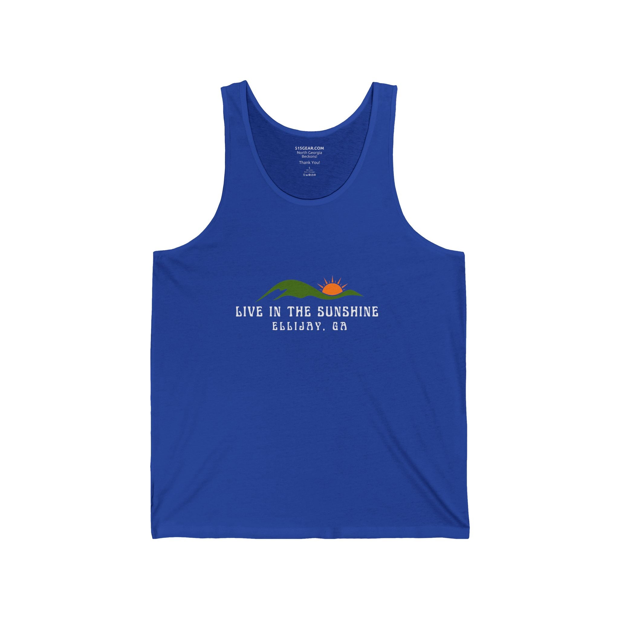 Unisex Adult Tank Top by 515Gear.com | Ellijay, GA | Live in the Sunshine!
